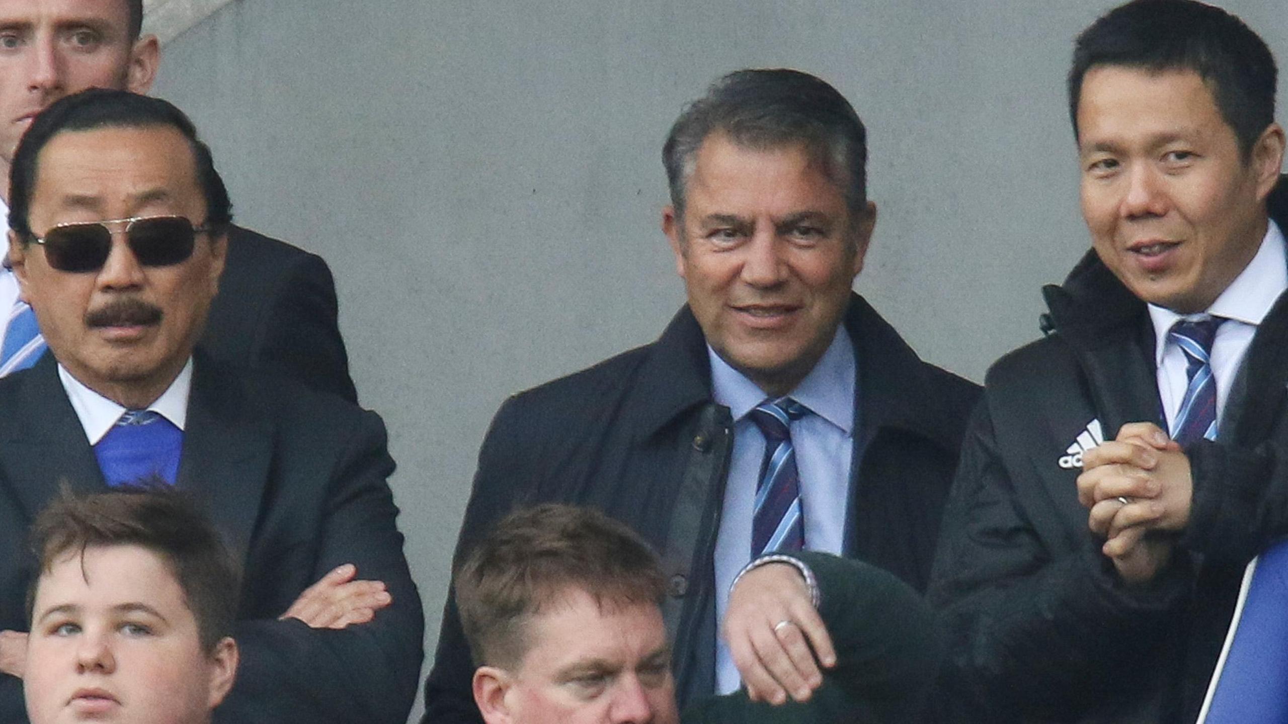  Cardiff City owner Vincent Tan, chairman Mehmet Dalman and chief executive Ken Choo