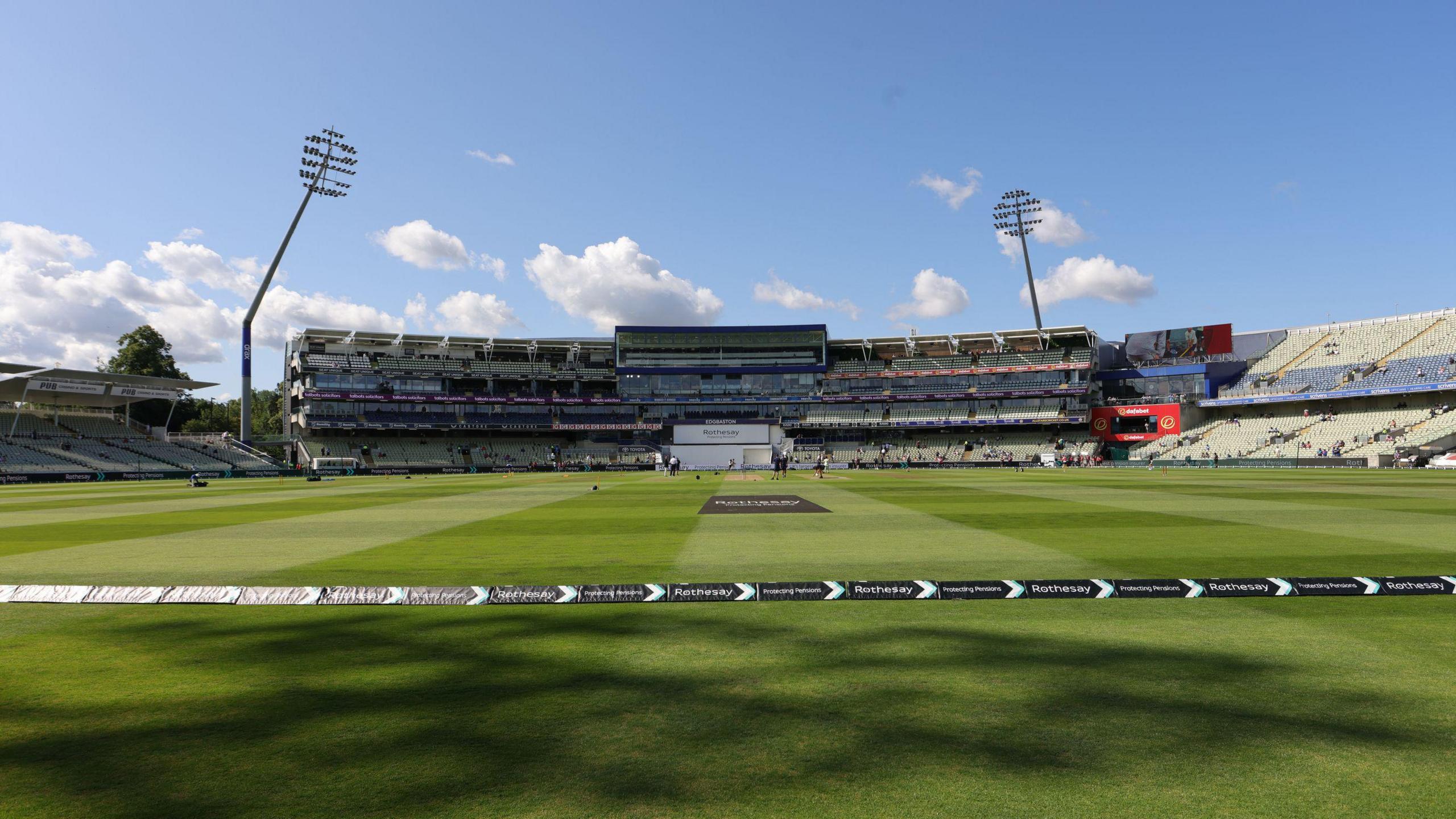 A general view across Edgbaston, home of Warwickshire County Cricket Club