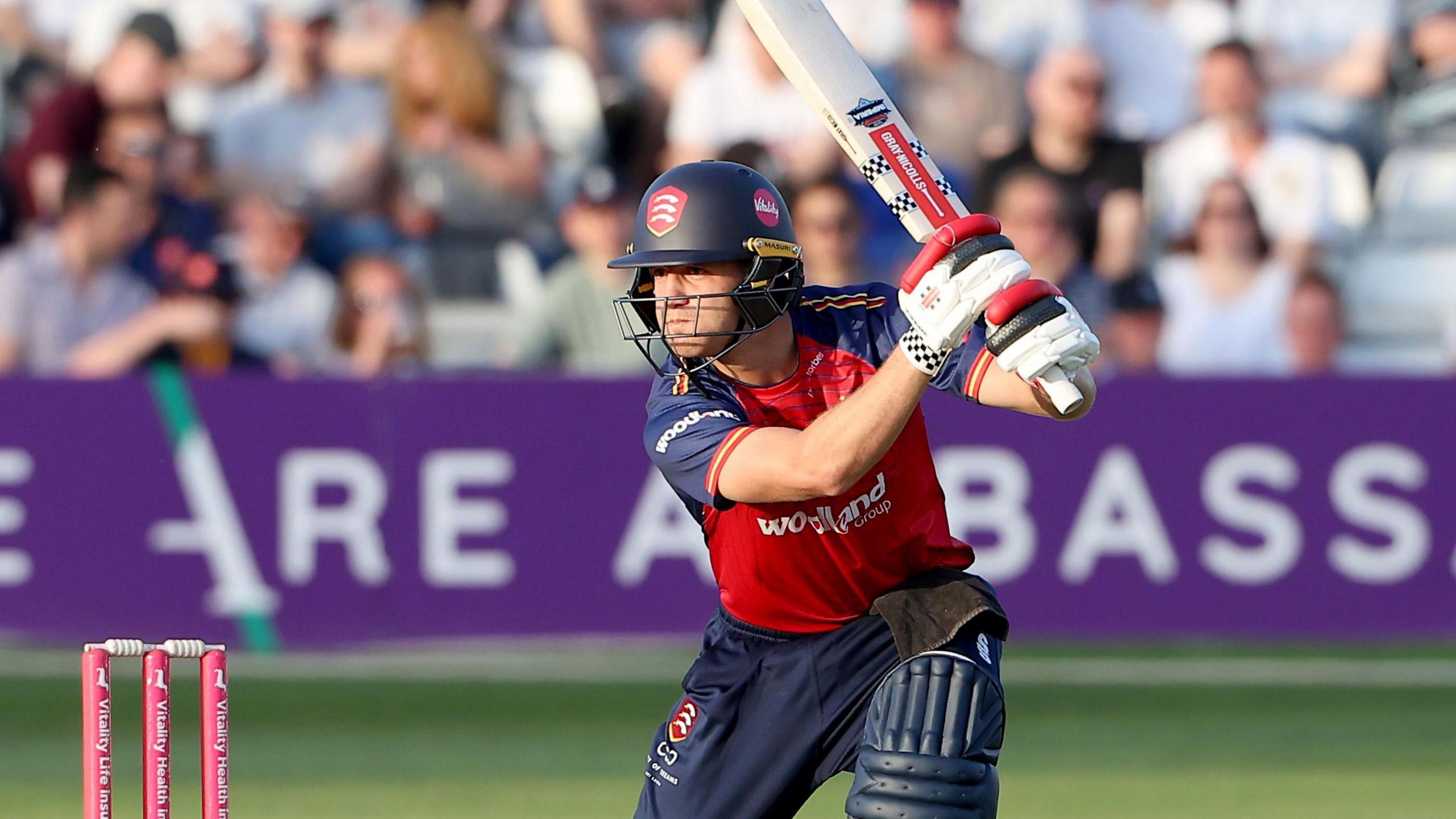 Luc Benkenstein hits out while batting for Essex
