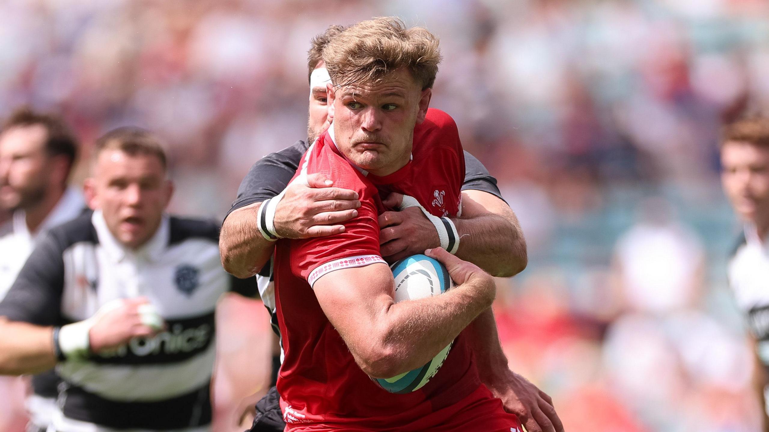 Taine Plumtree started at blind-side flanker in the uncapped victory against Barbarians
