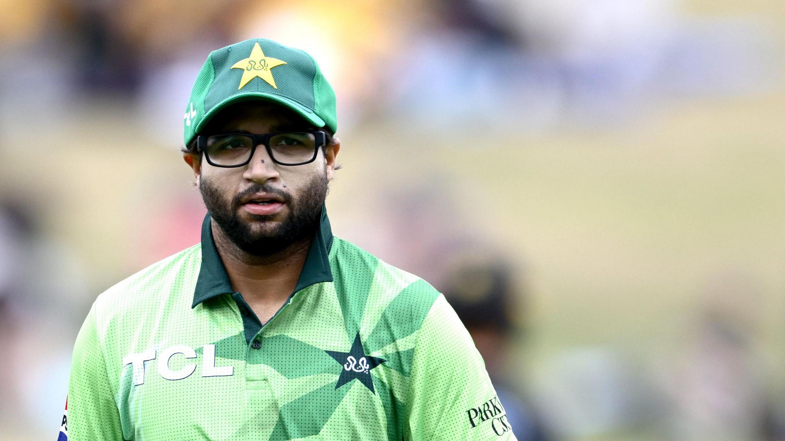 Imam Ul-Haq looks on