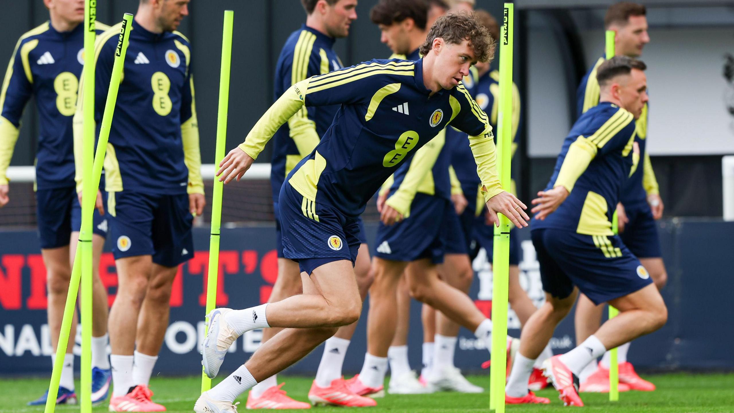 Scotland players training