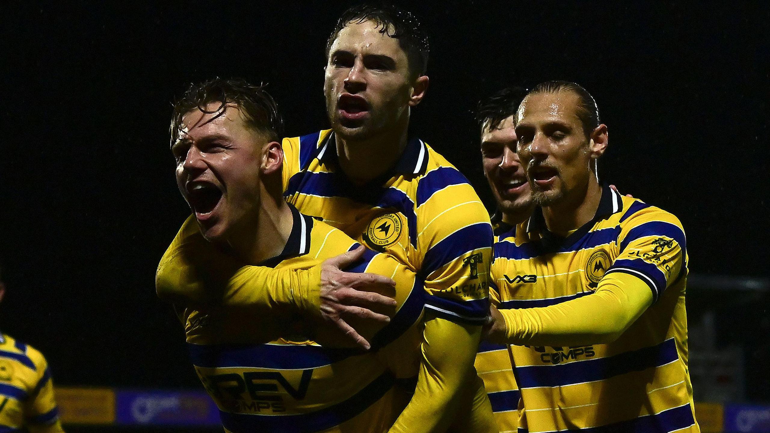 Cody Cooke celebrates scoring