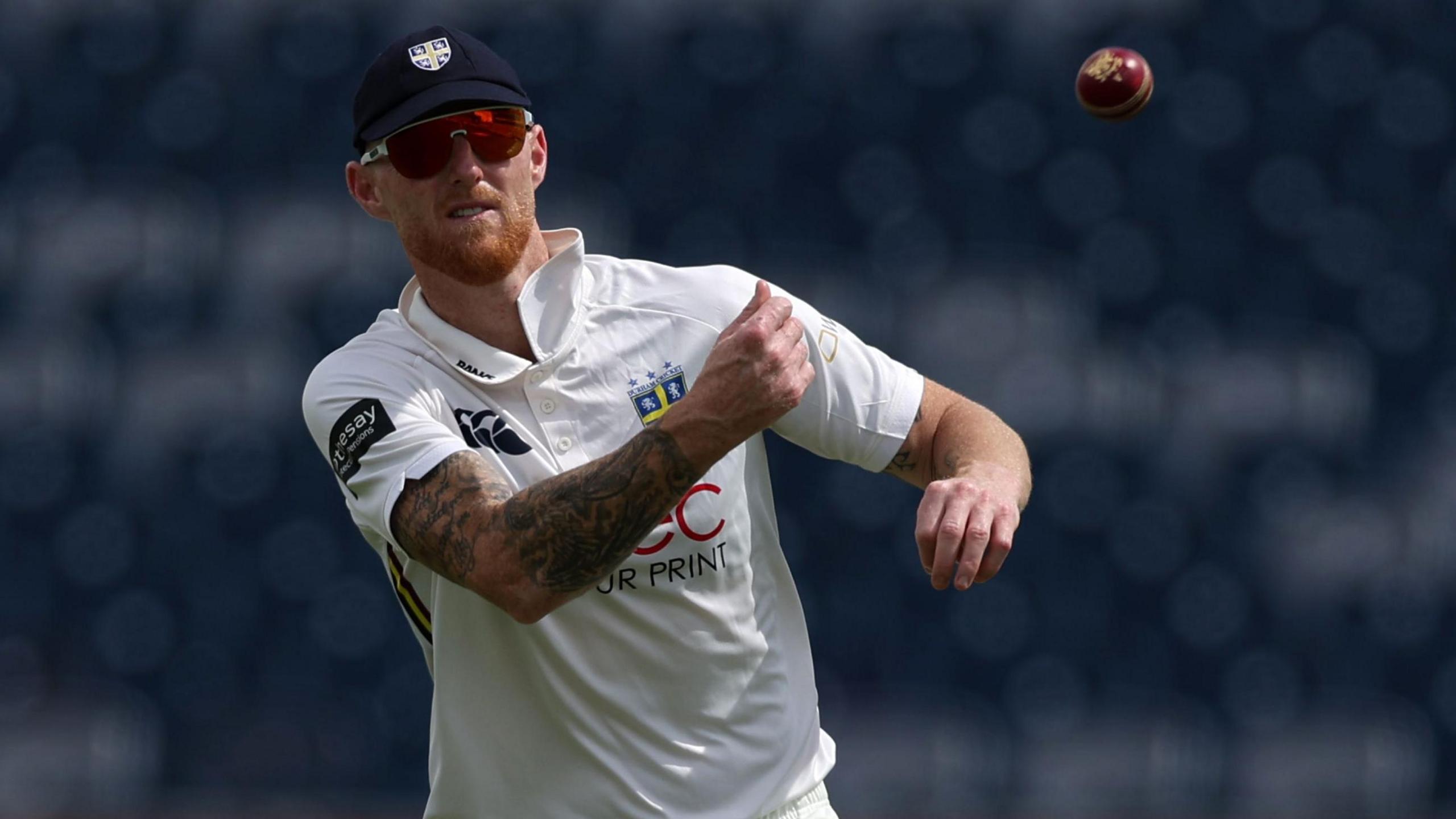 Ben Stokes playing for Durham