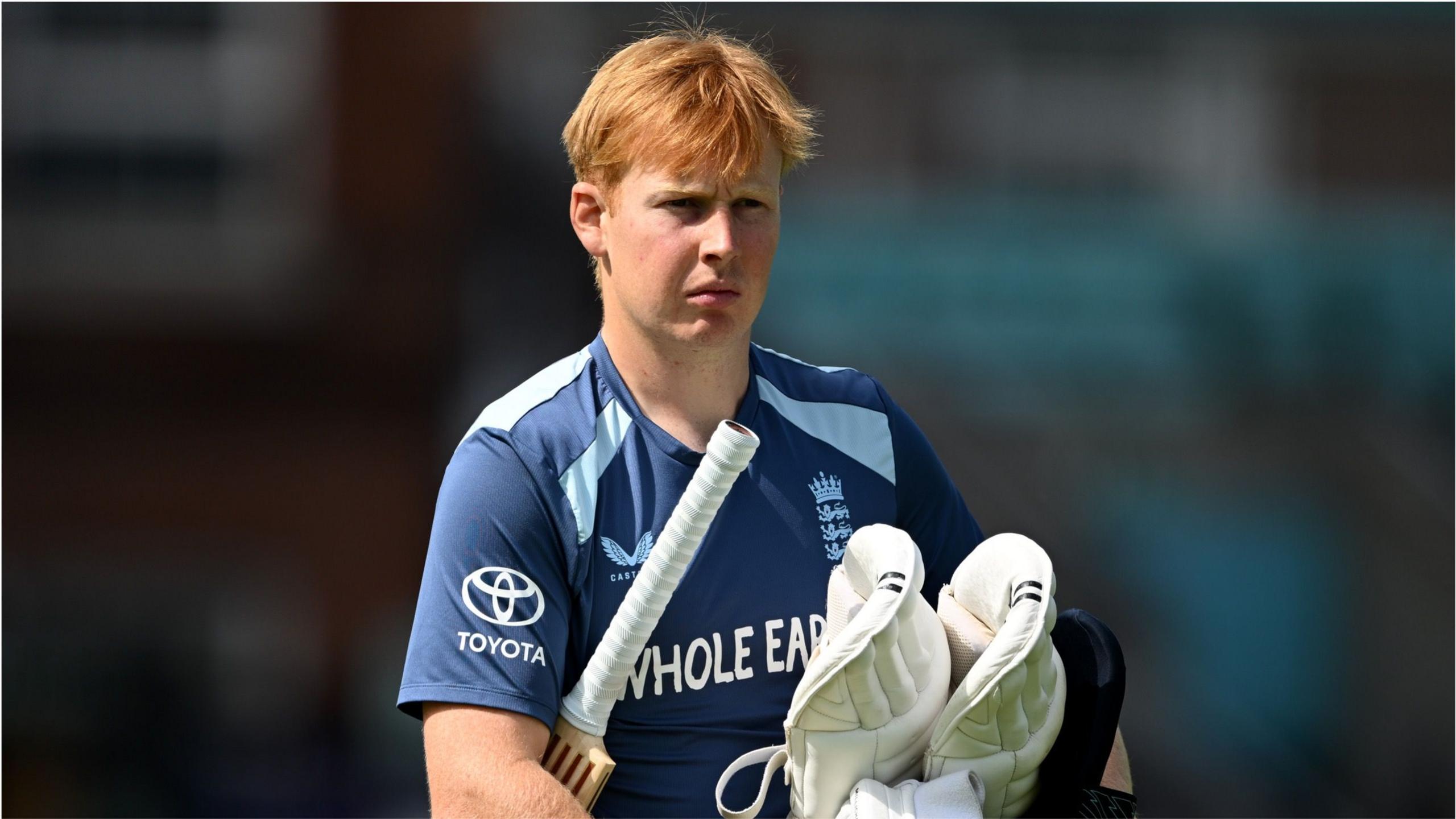 James Rew during an England training session