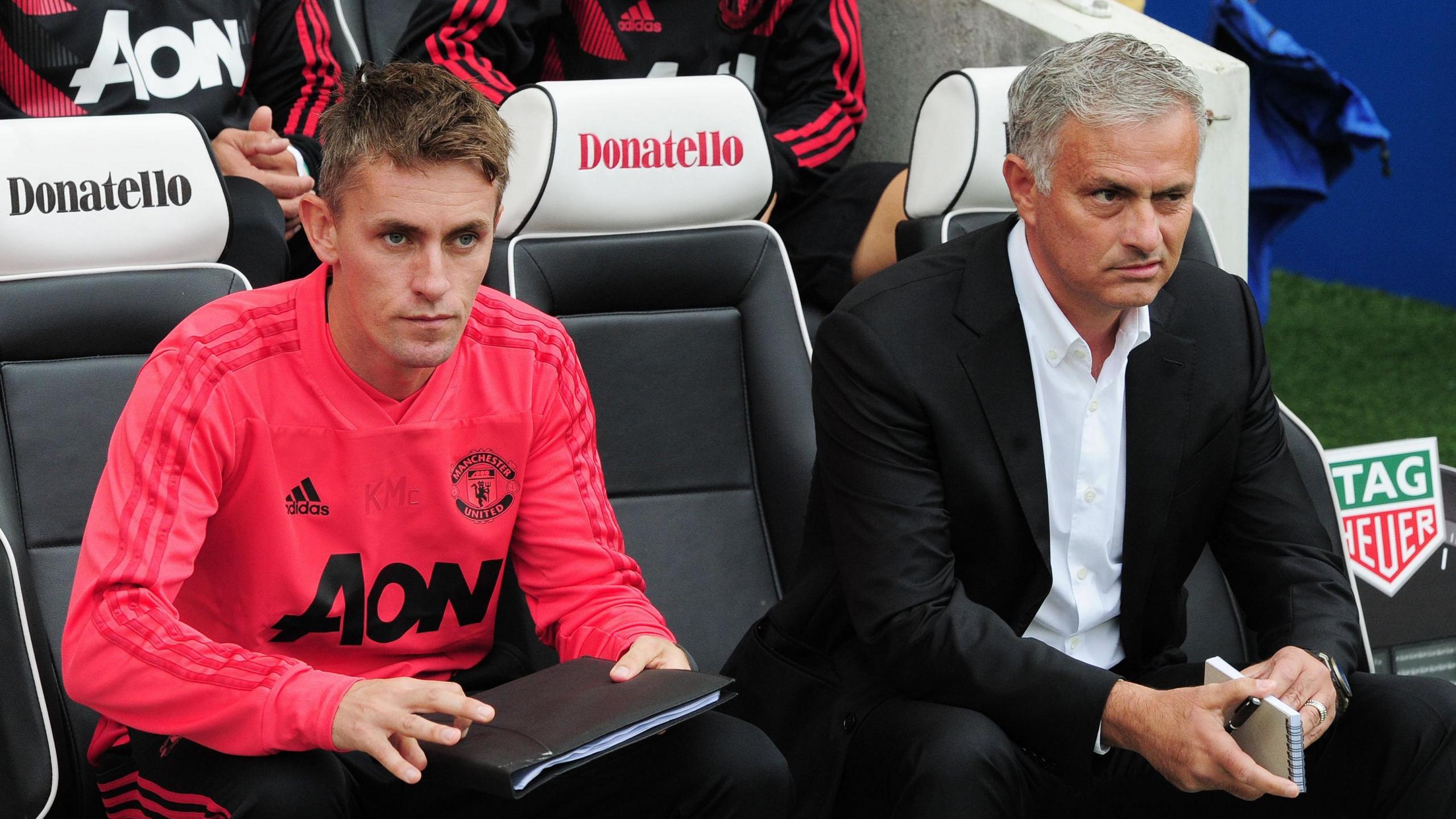 Kieran McKenna and Jose Mourinho