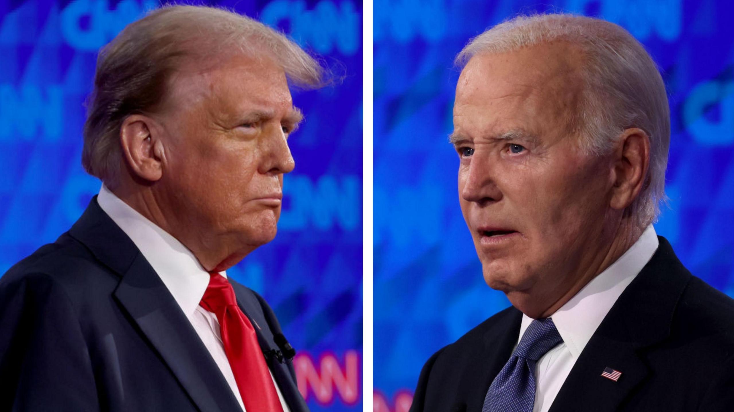 donald trump and joe biden. 