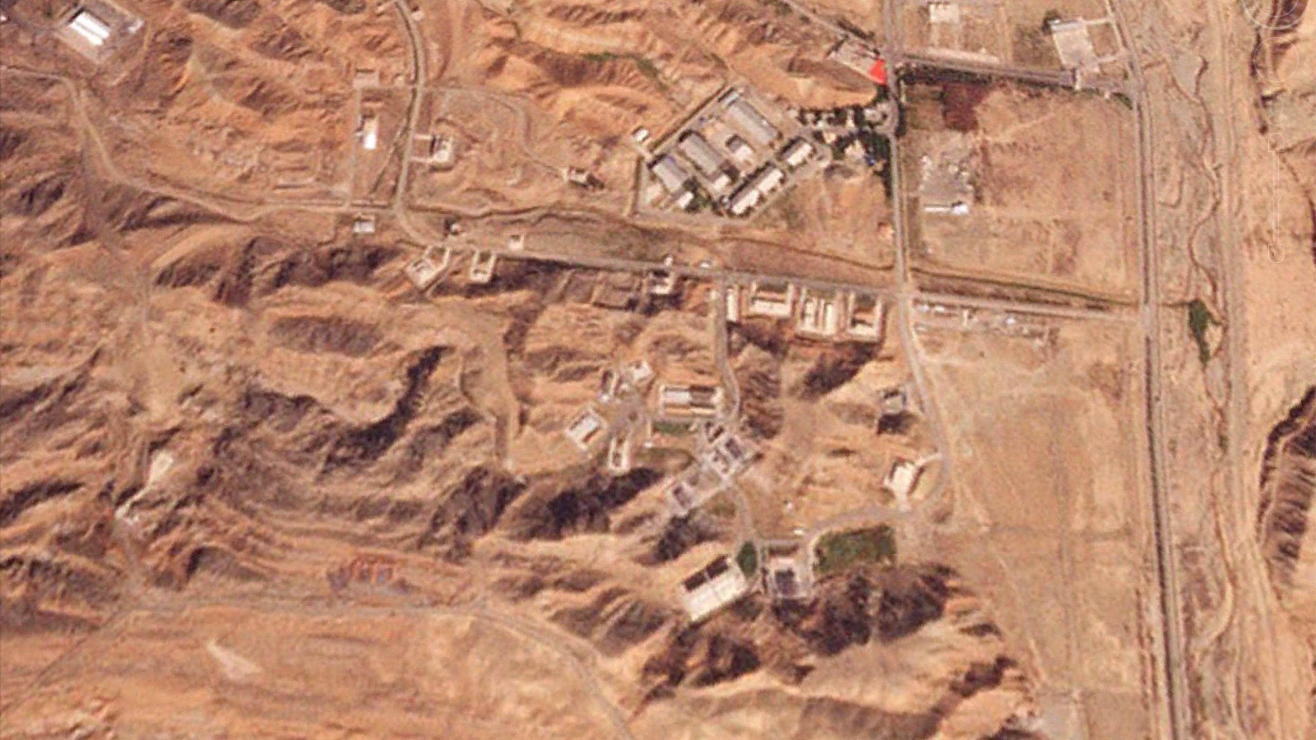 A satellite image showing the aftermath of Israeli air strikes on the Parchin military complex in Iran (26 October 2024)