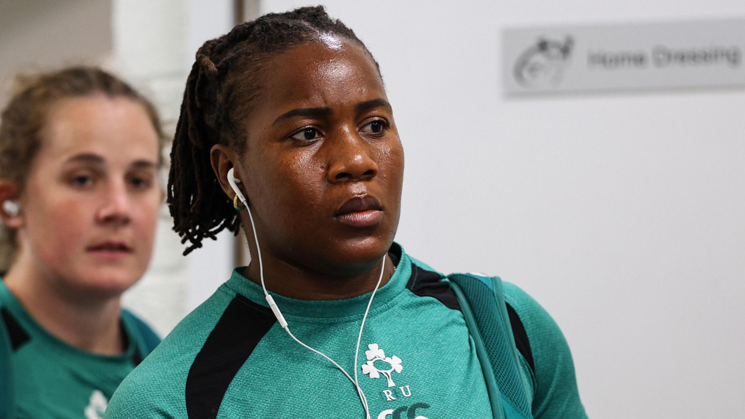 Ireland forward Linda Djougang
