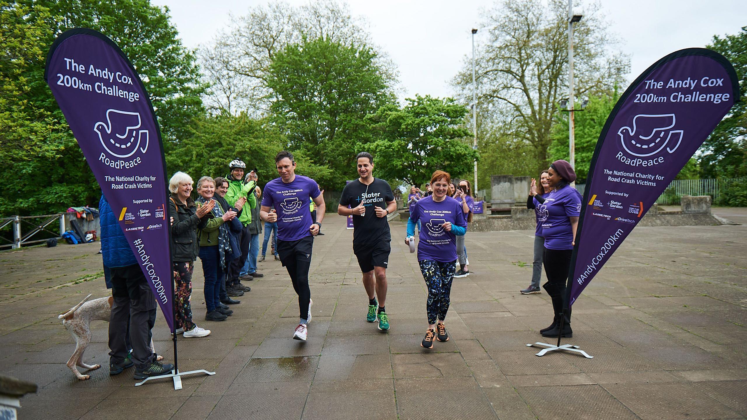 Runners at the last RoadPeace event in 2021