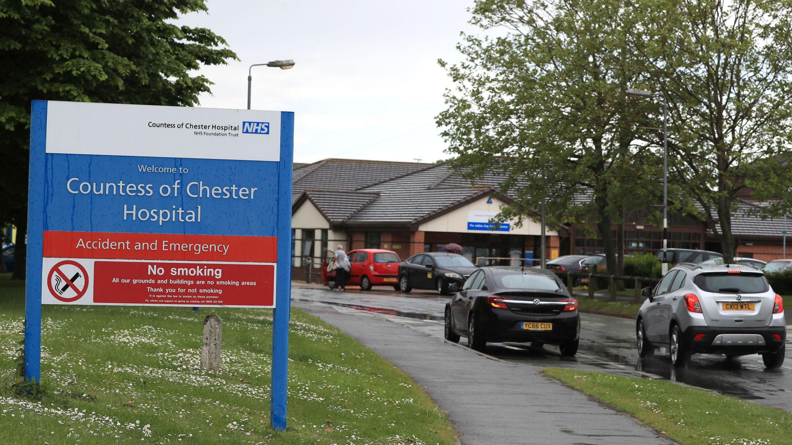 Exterior shot of The Countess of Chester Hospital