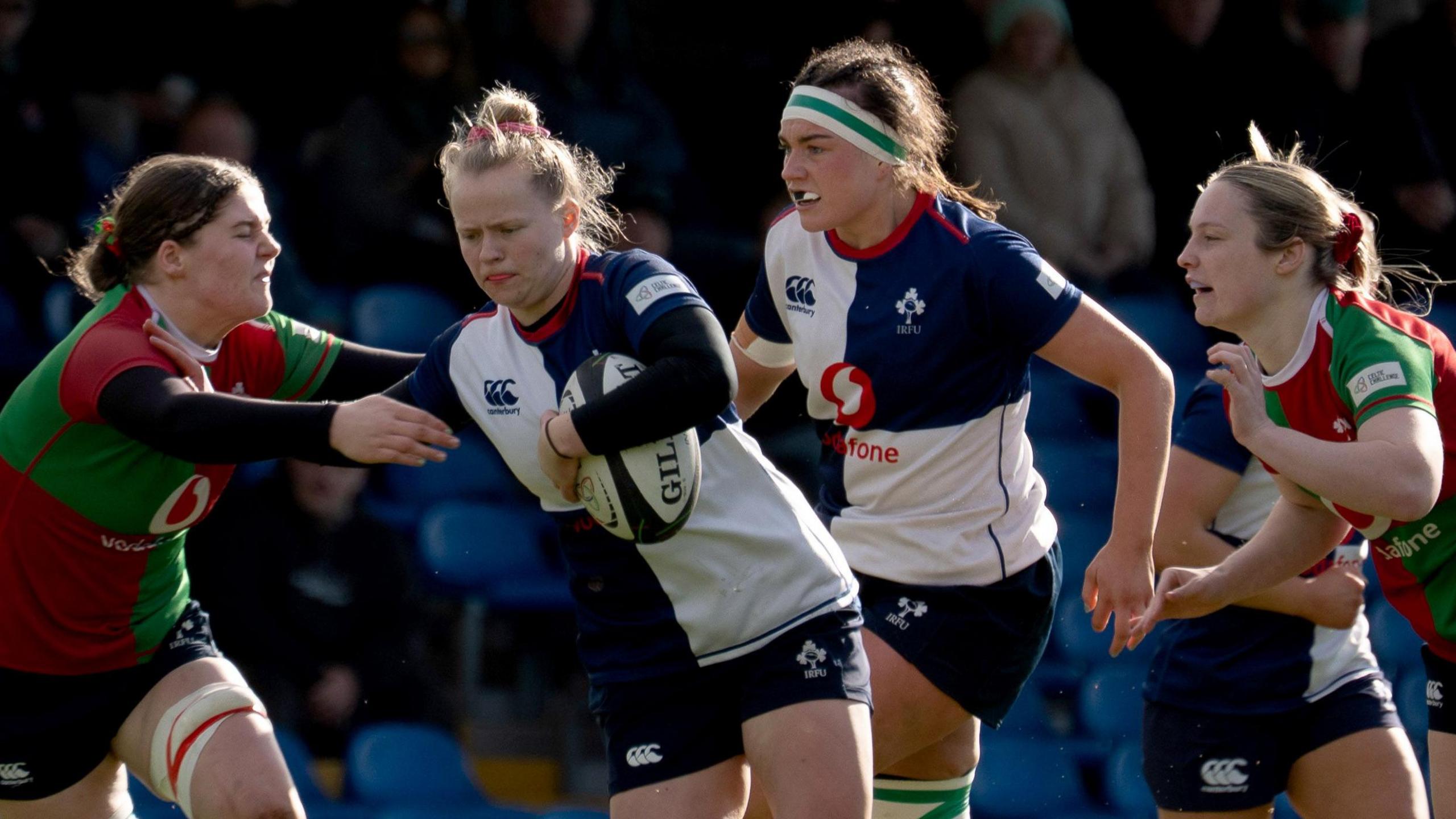 Dannah O'Brien in action for the Clovers