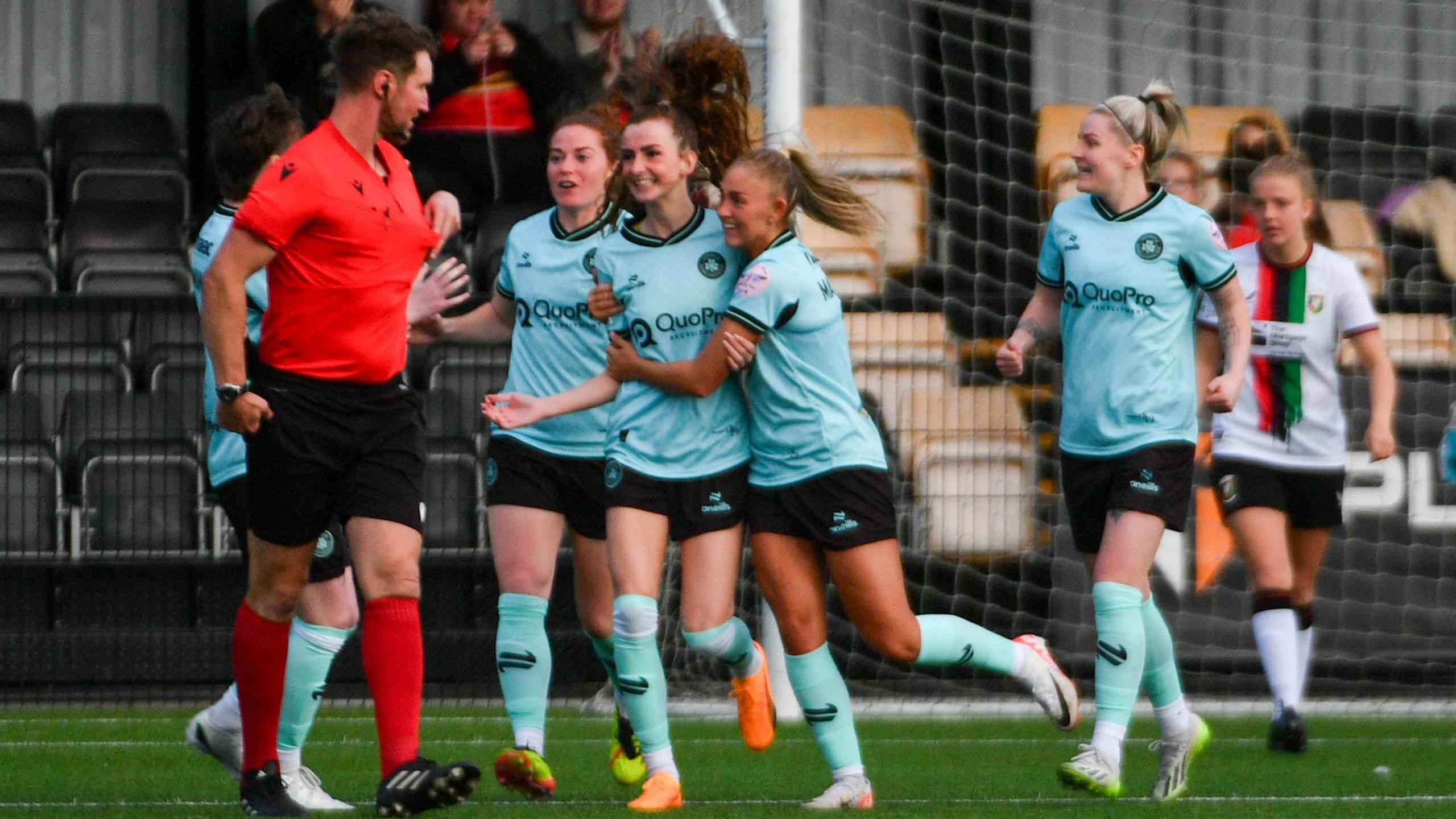 Cliftonville celebrate goal