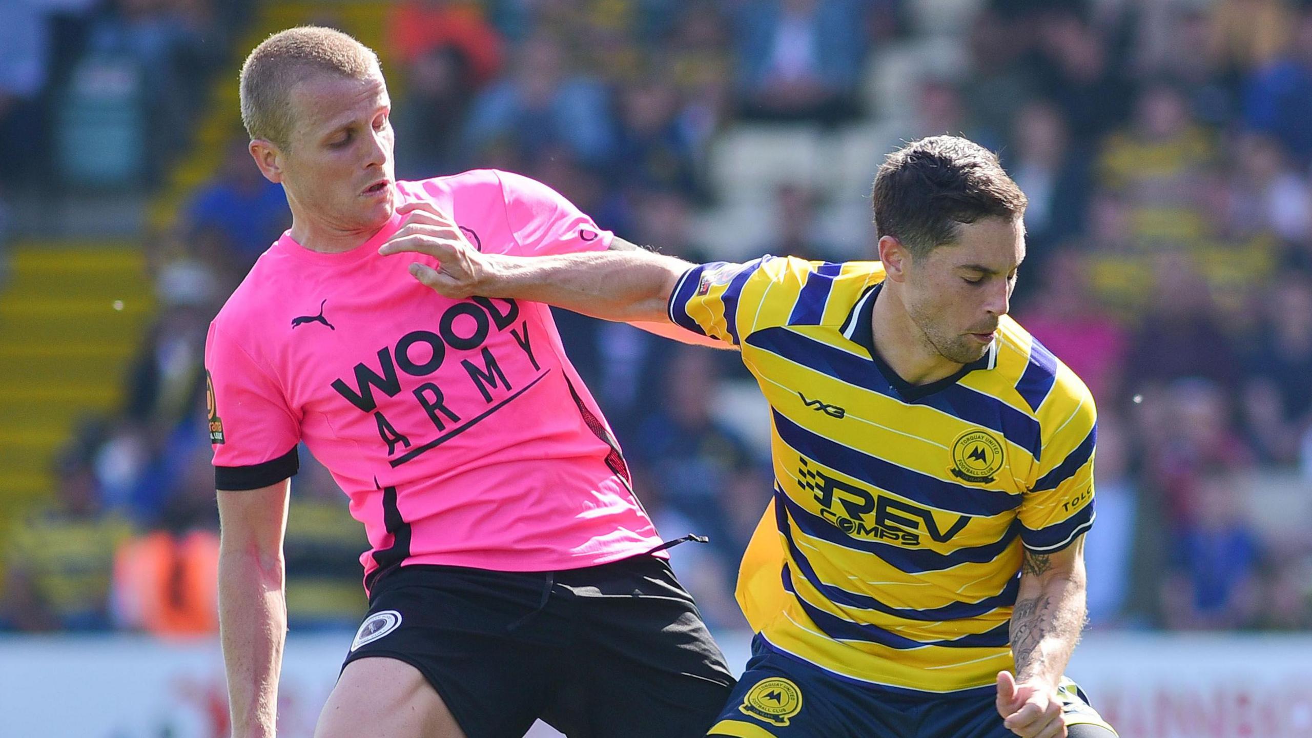 Action from Torquay United v Boreham Wood