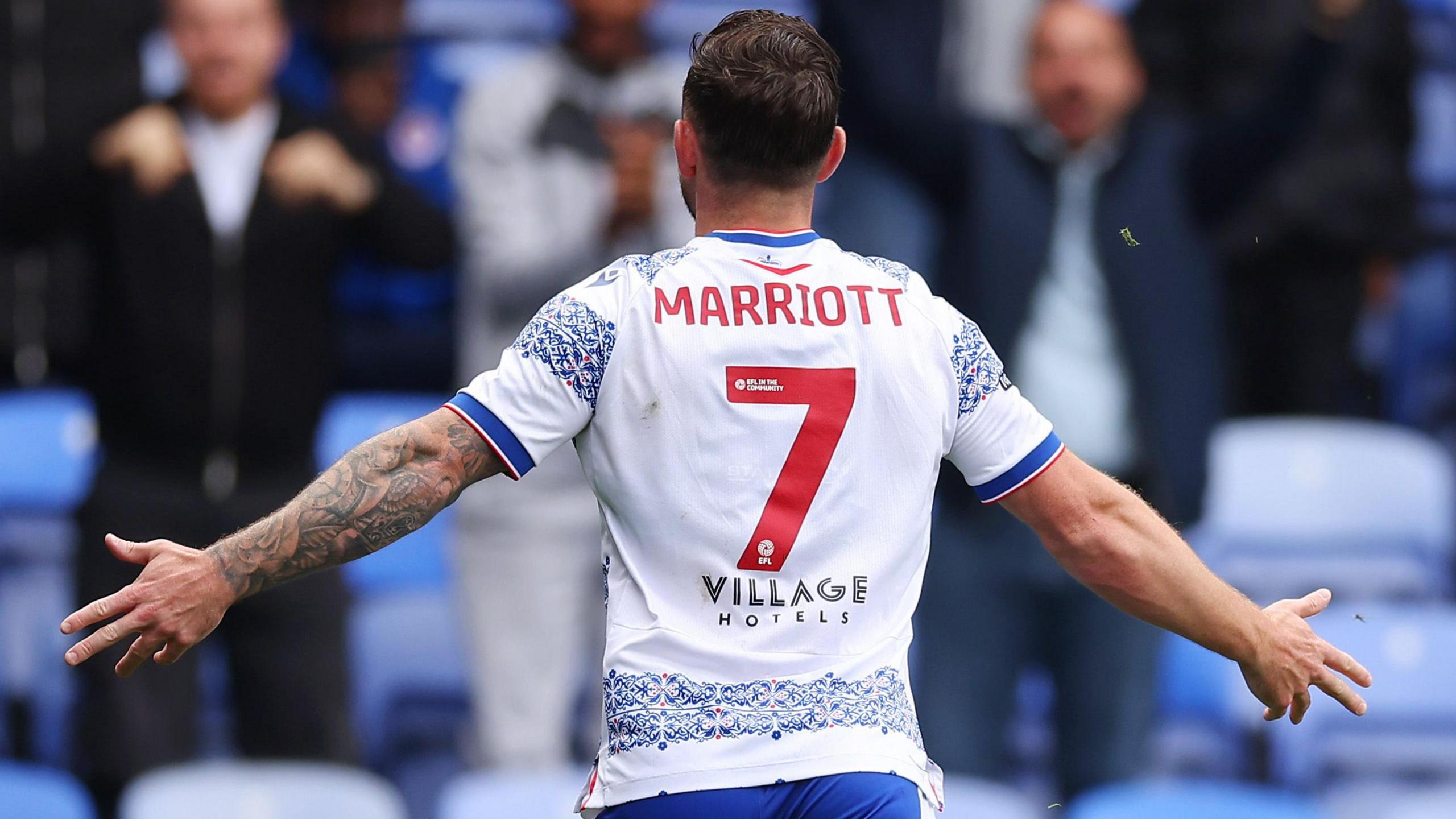 Jack Marriott celebrates a goal