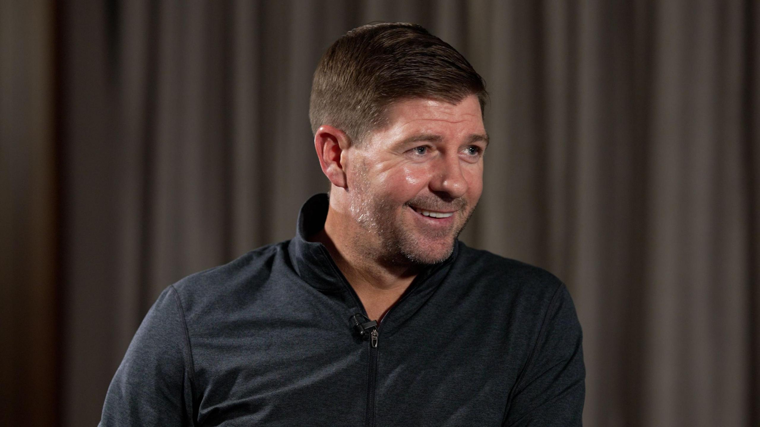 Steven Gerrard smiling