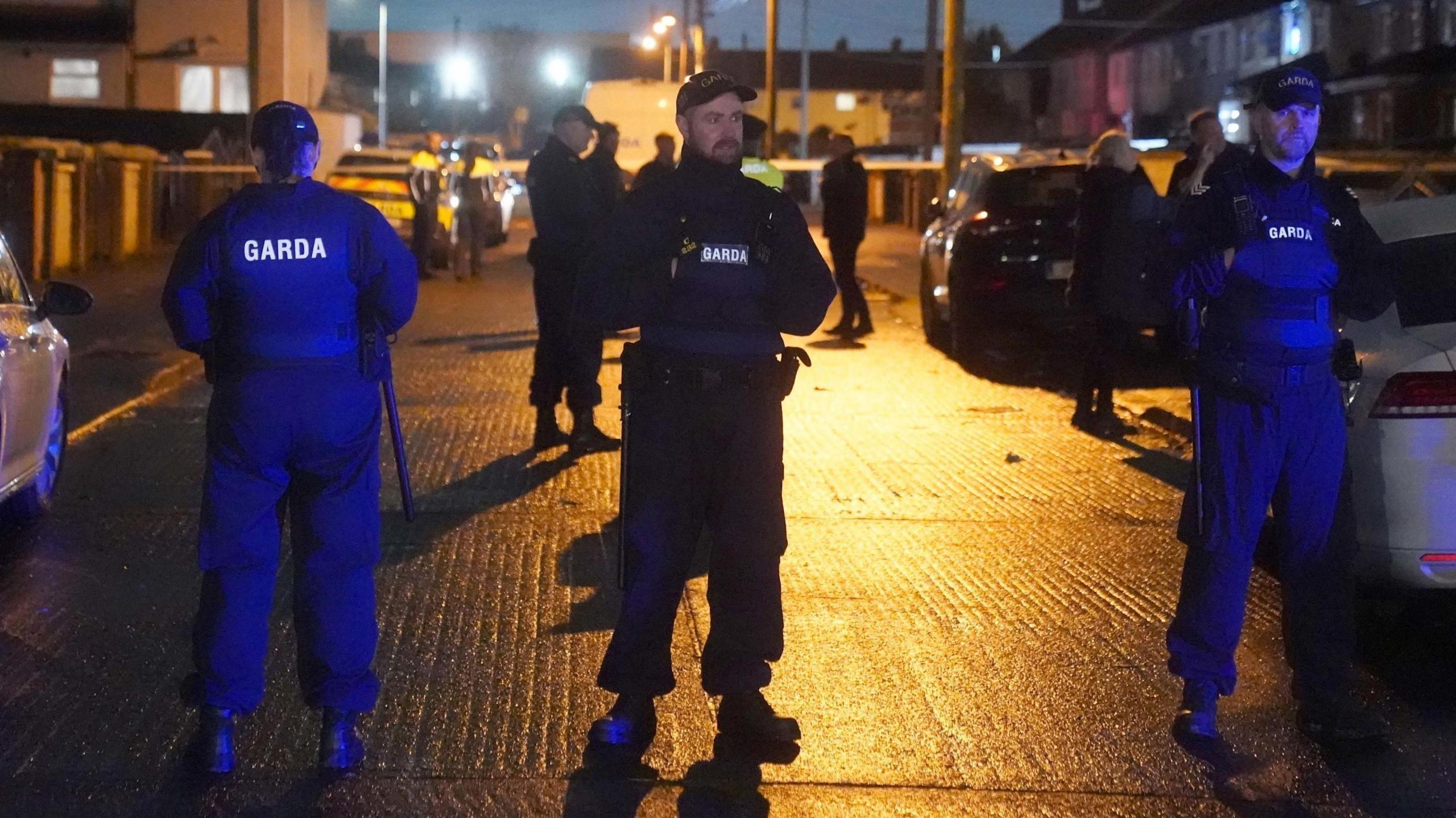 Police at Finglas shooting