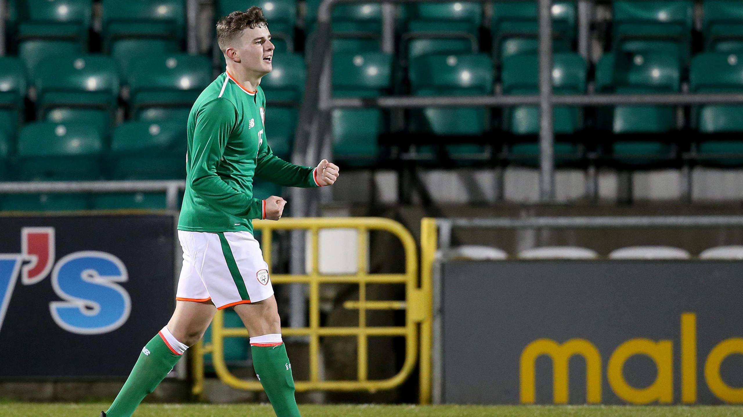 Ronan Hale celebrates