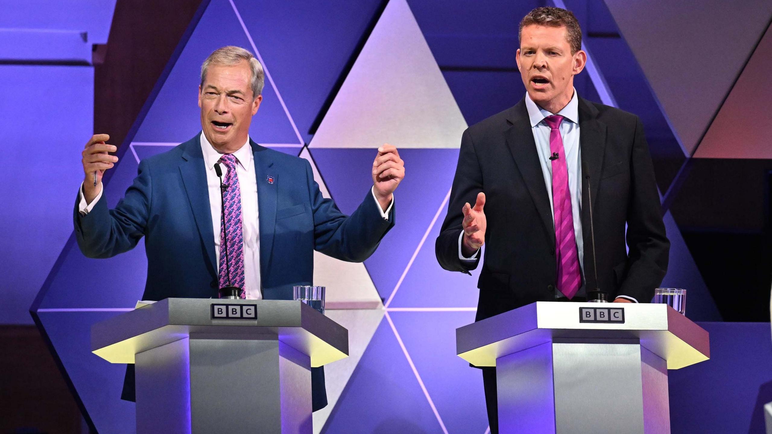 Nigel Farage and Rhun ap Iorwerth