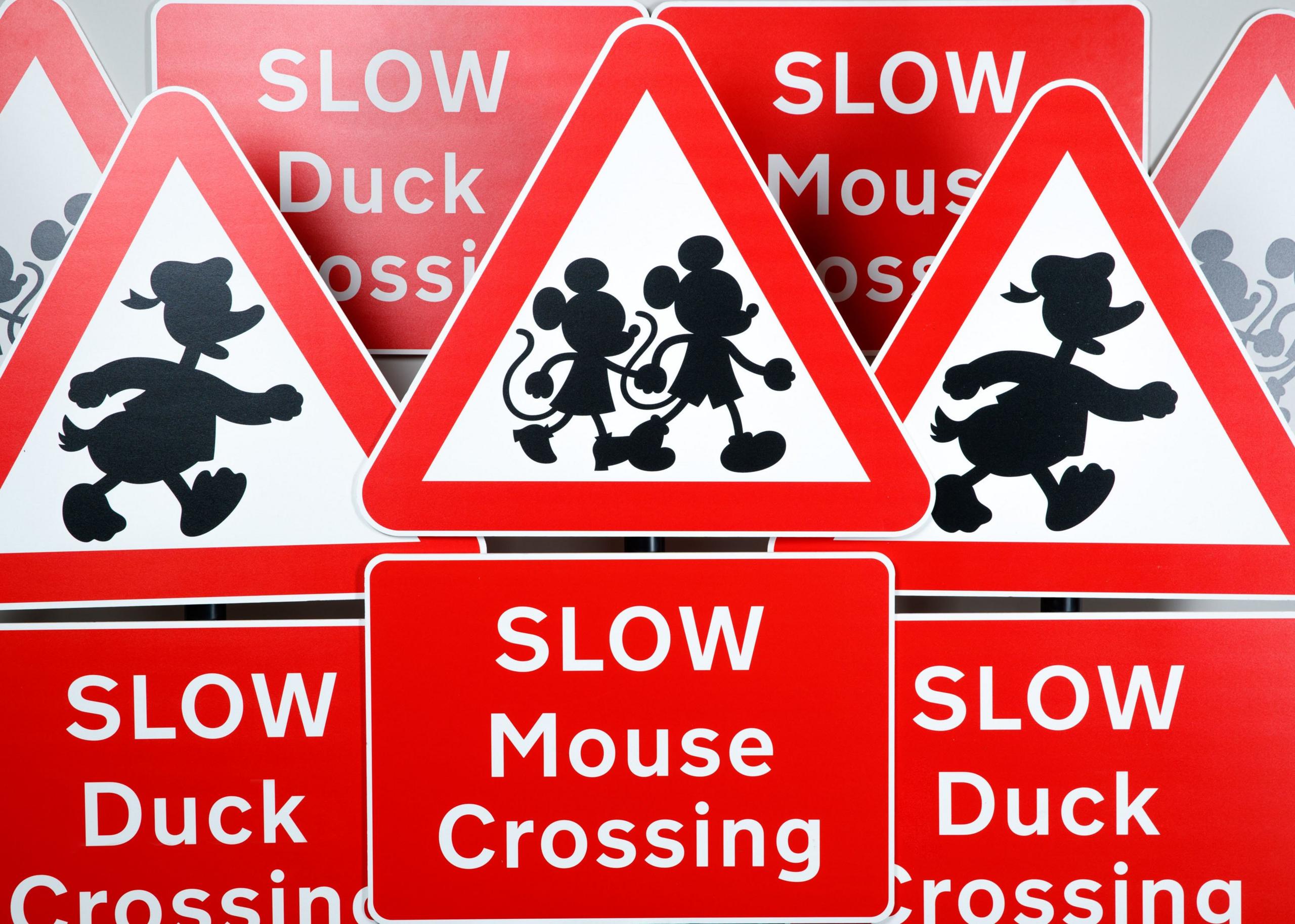 disney road signs