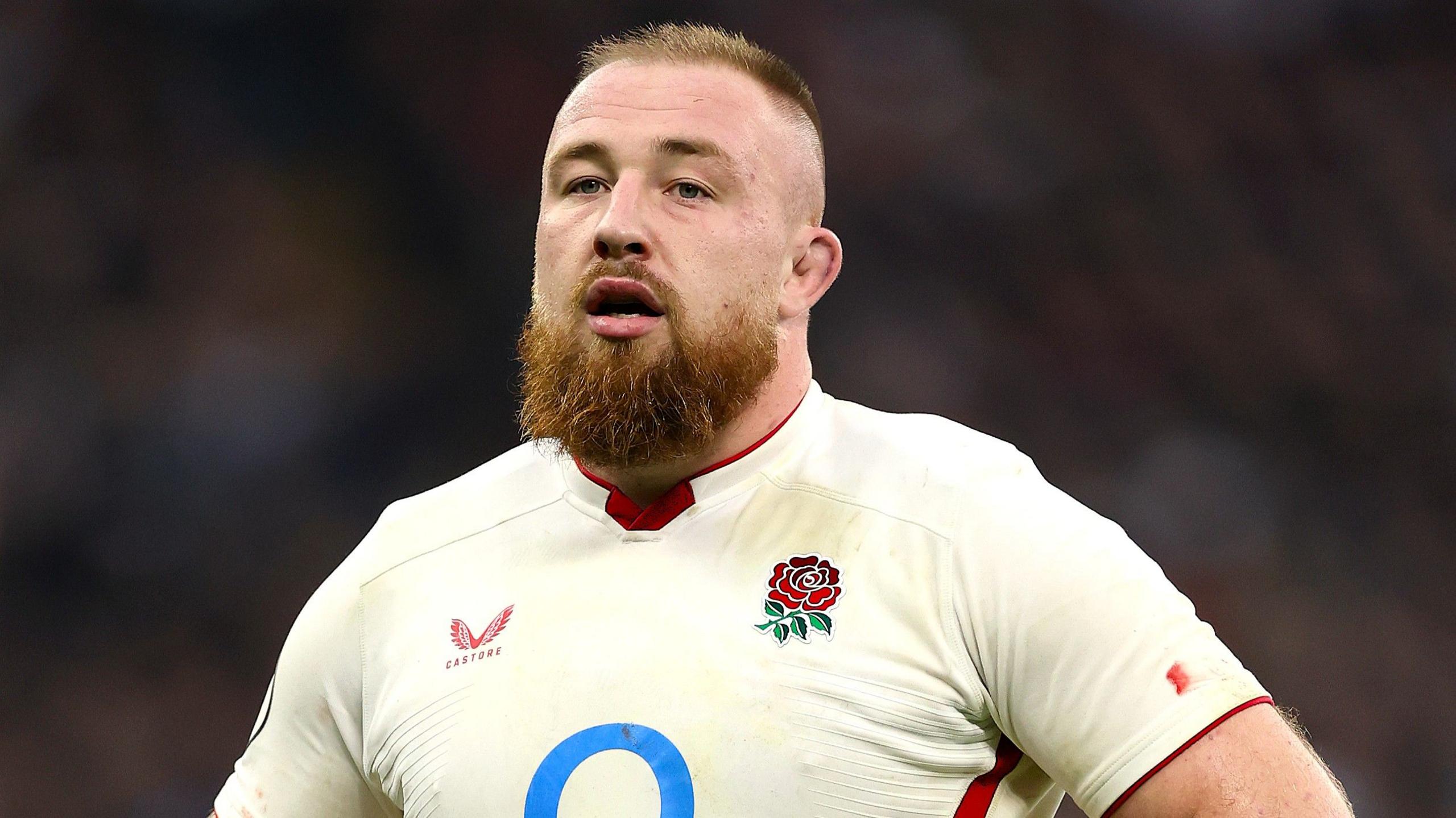 Joe Heyes playing for England