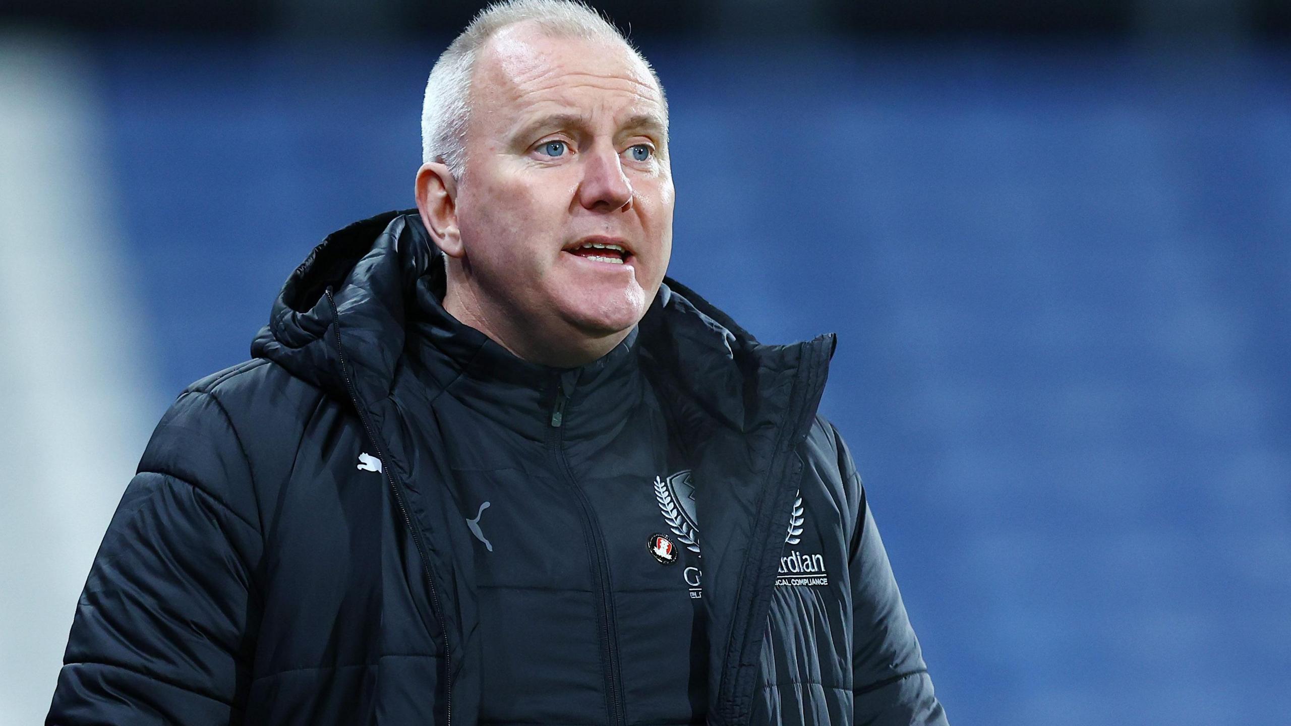 Matt Hamshaw watches on during Rotherham's EFL Trophy game at Huddersfield
