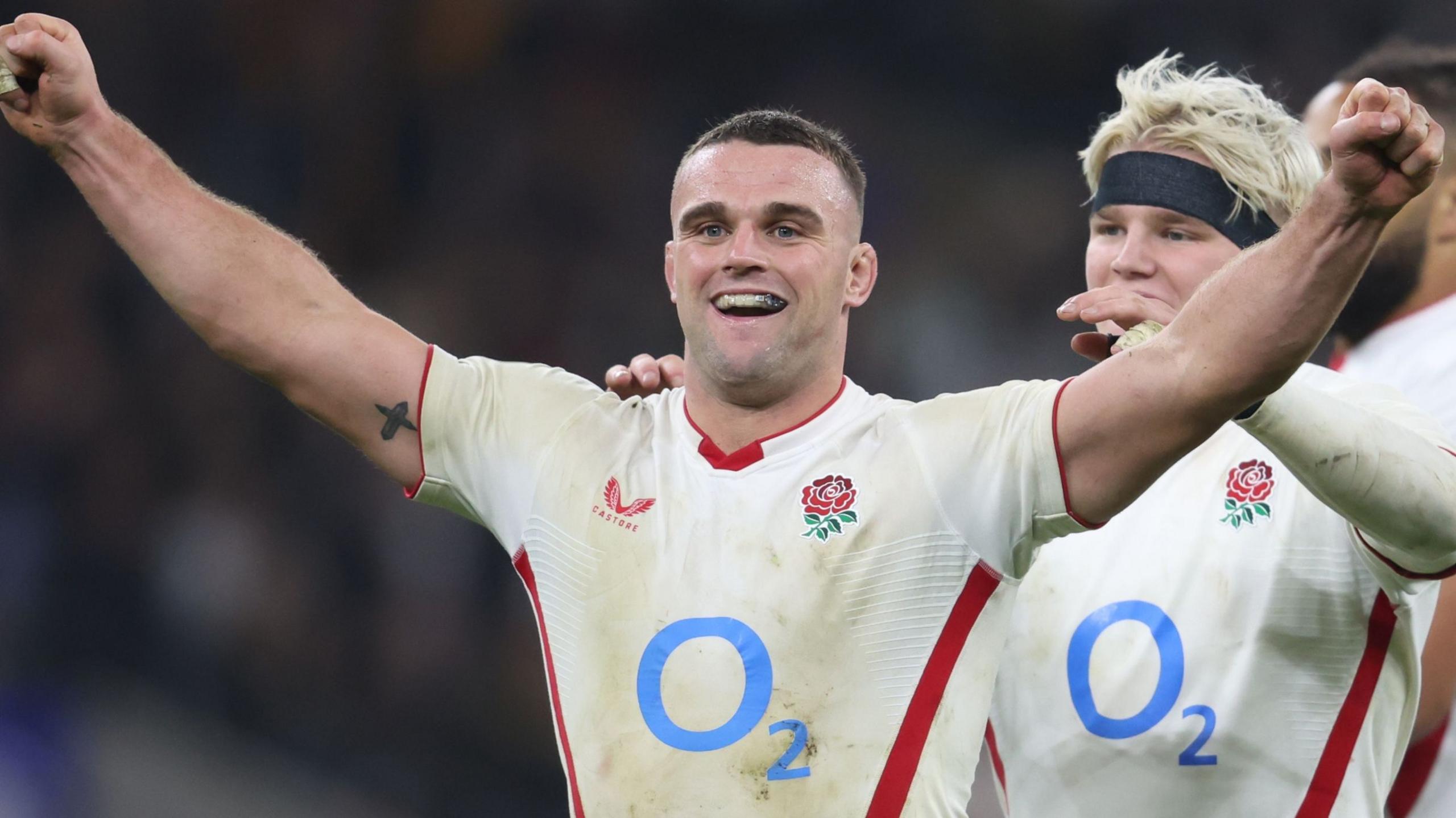 Ben Earl playing for England at Twickenham