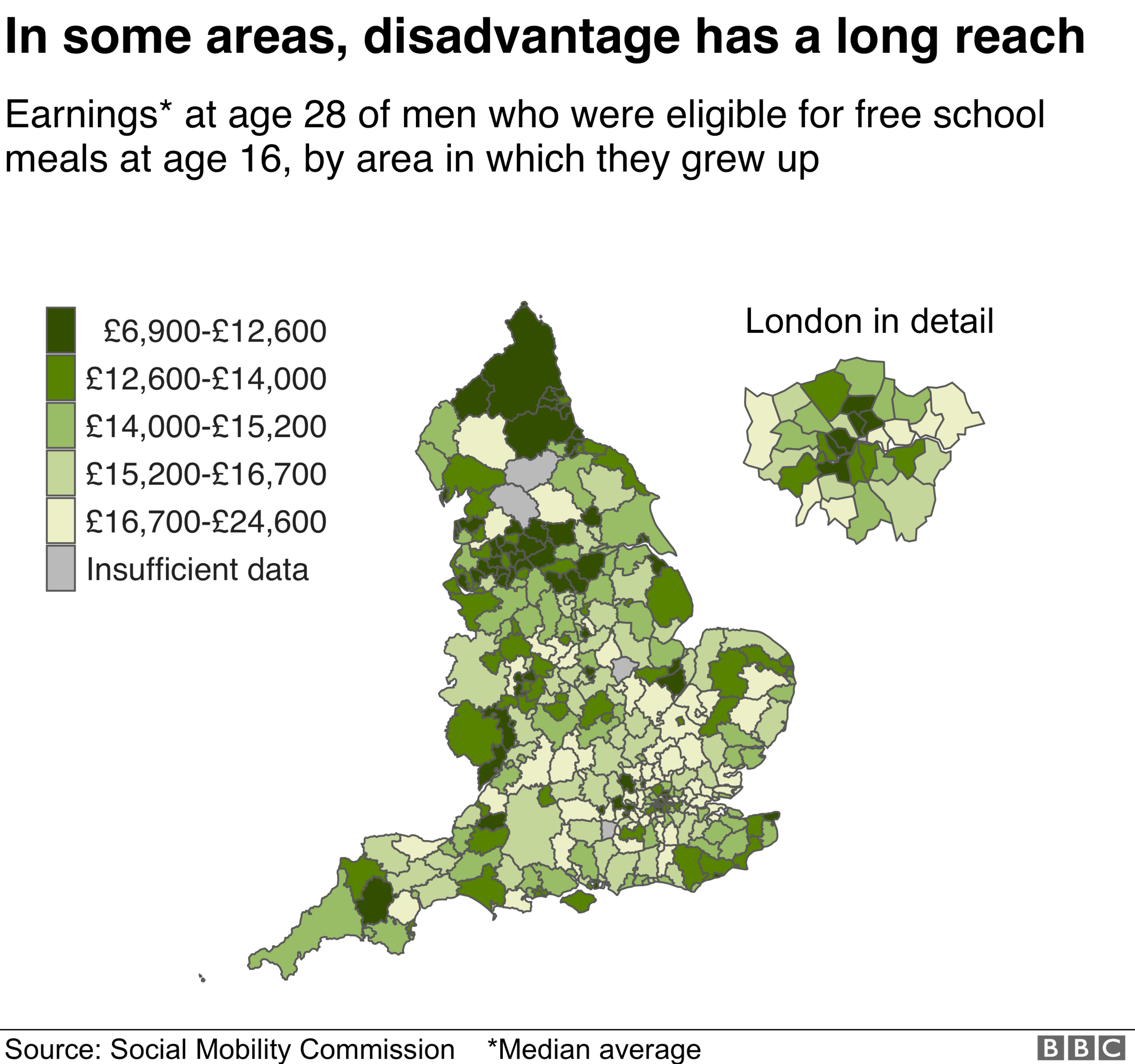 Social Mobility Commission earnings map