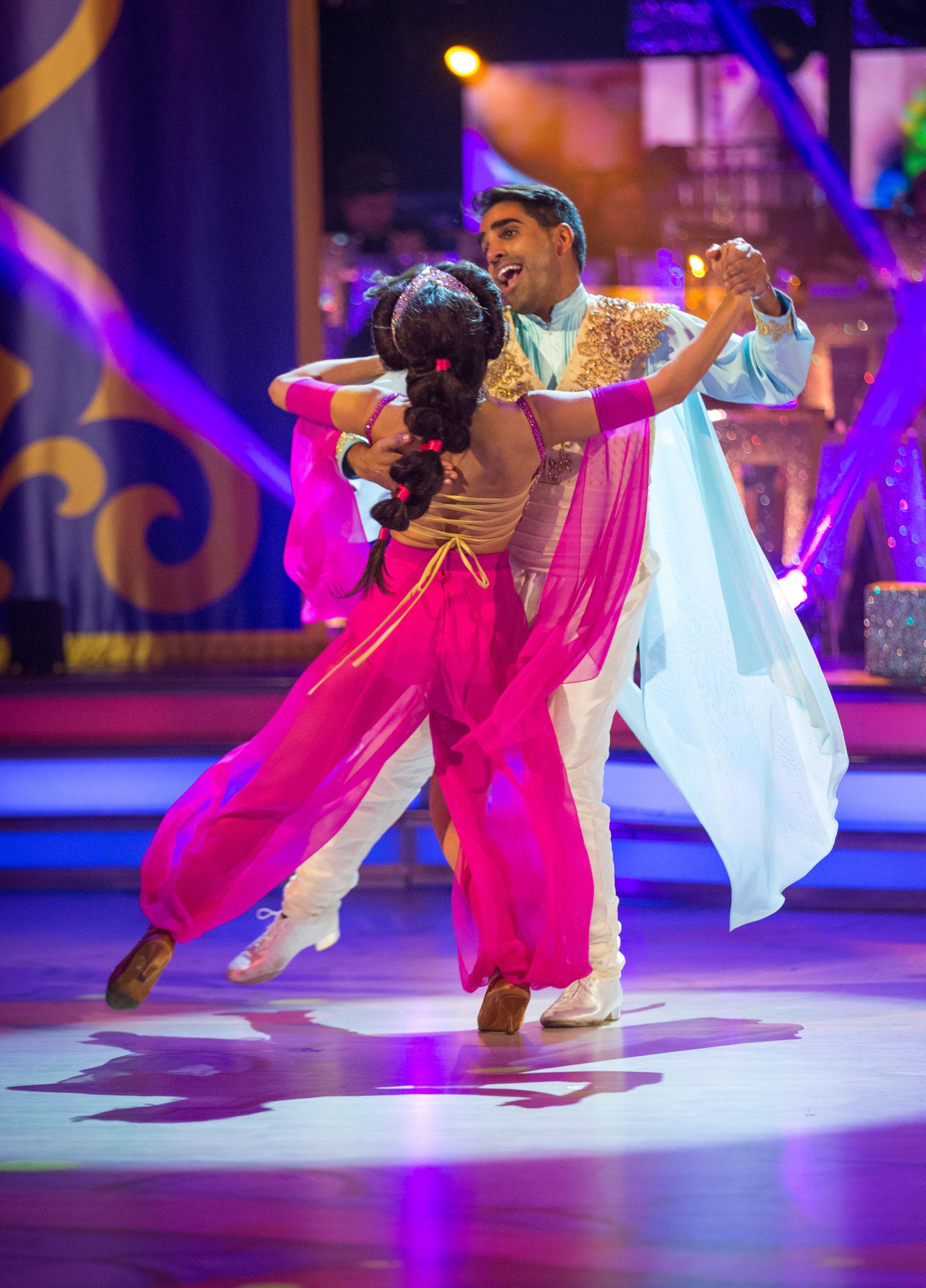 Dr Ranj dancing as Aladdin on Strictly.