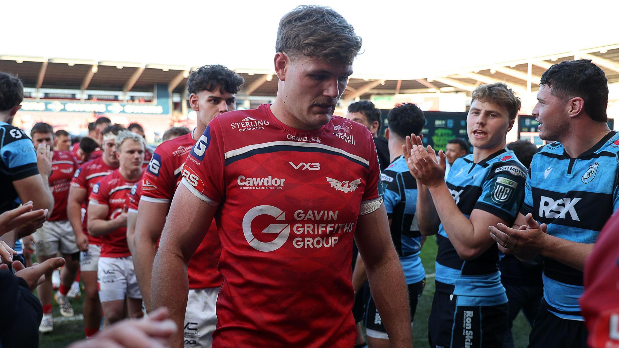 Scarlets flanker Taine Plumtree was playing his first game since mid March when he lined up against Cardiff 