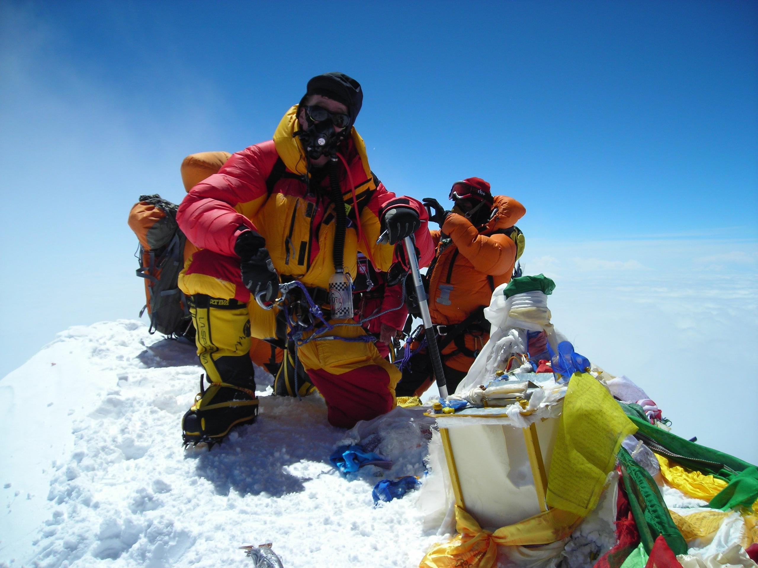 Newall Hunter on Everest