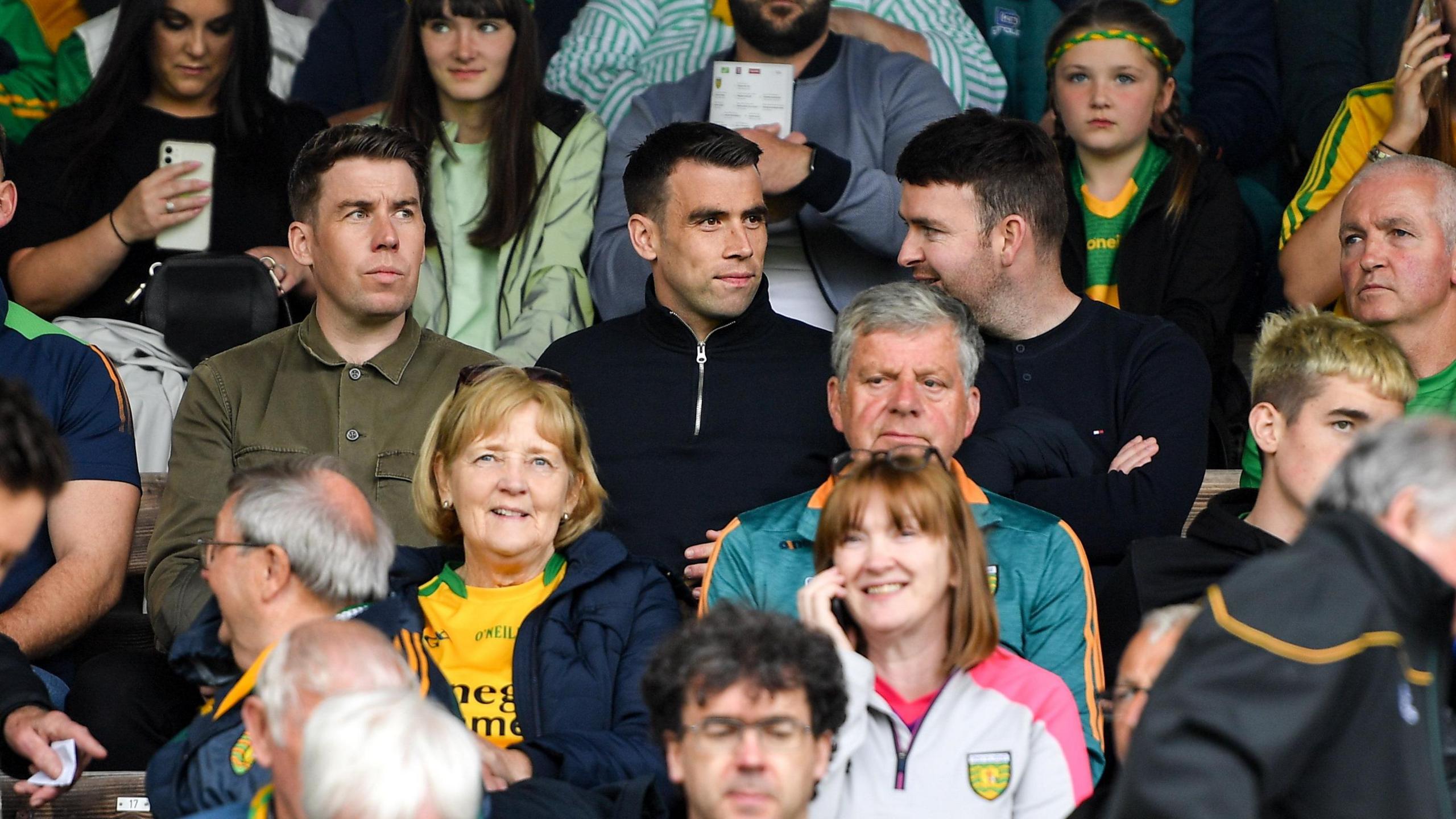 Seamus Coleman watches a Donegal GAA game