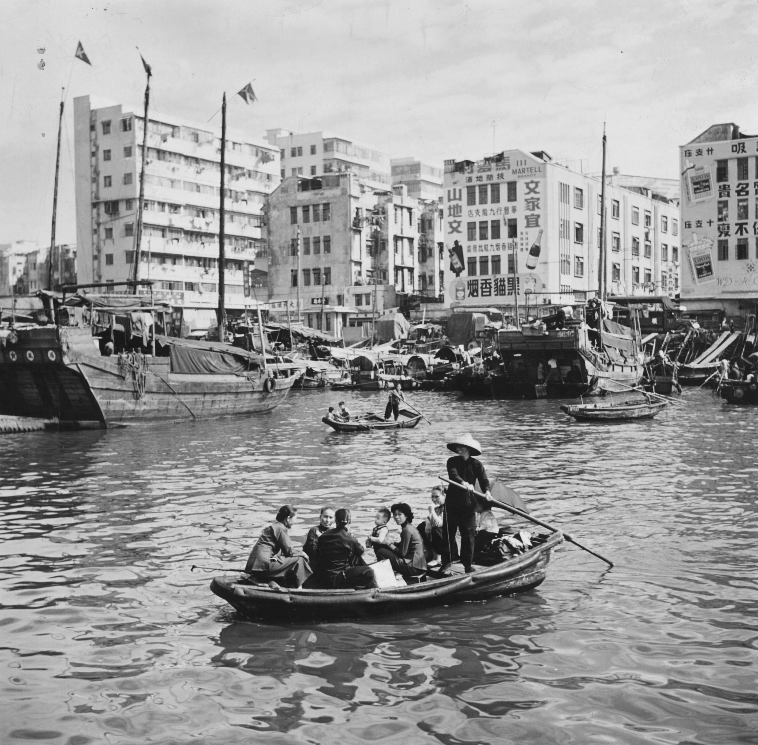 Hong Kong waterfront in the 1950s