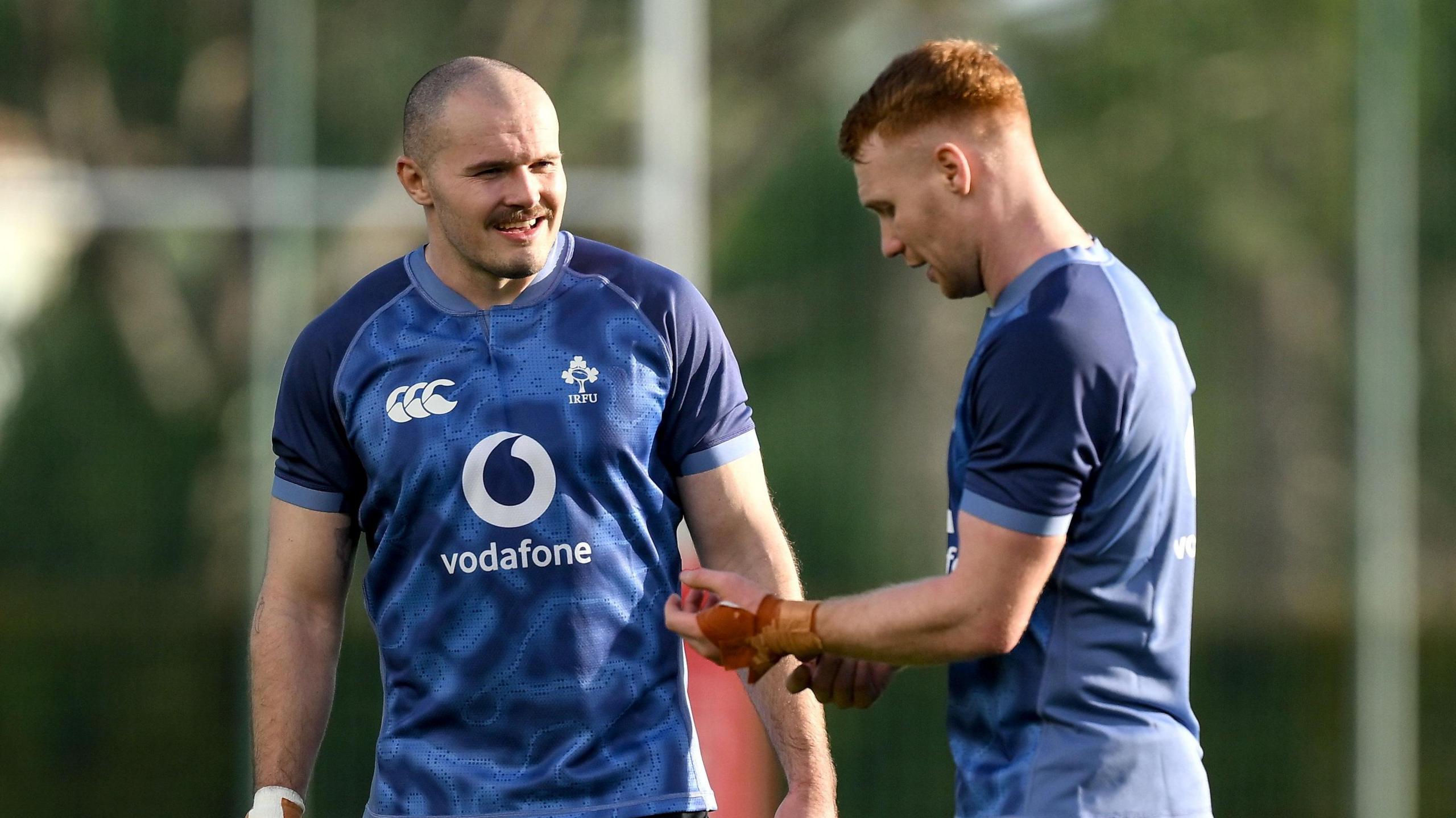 Jacob Stockdale and Ciaran Frawley