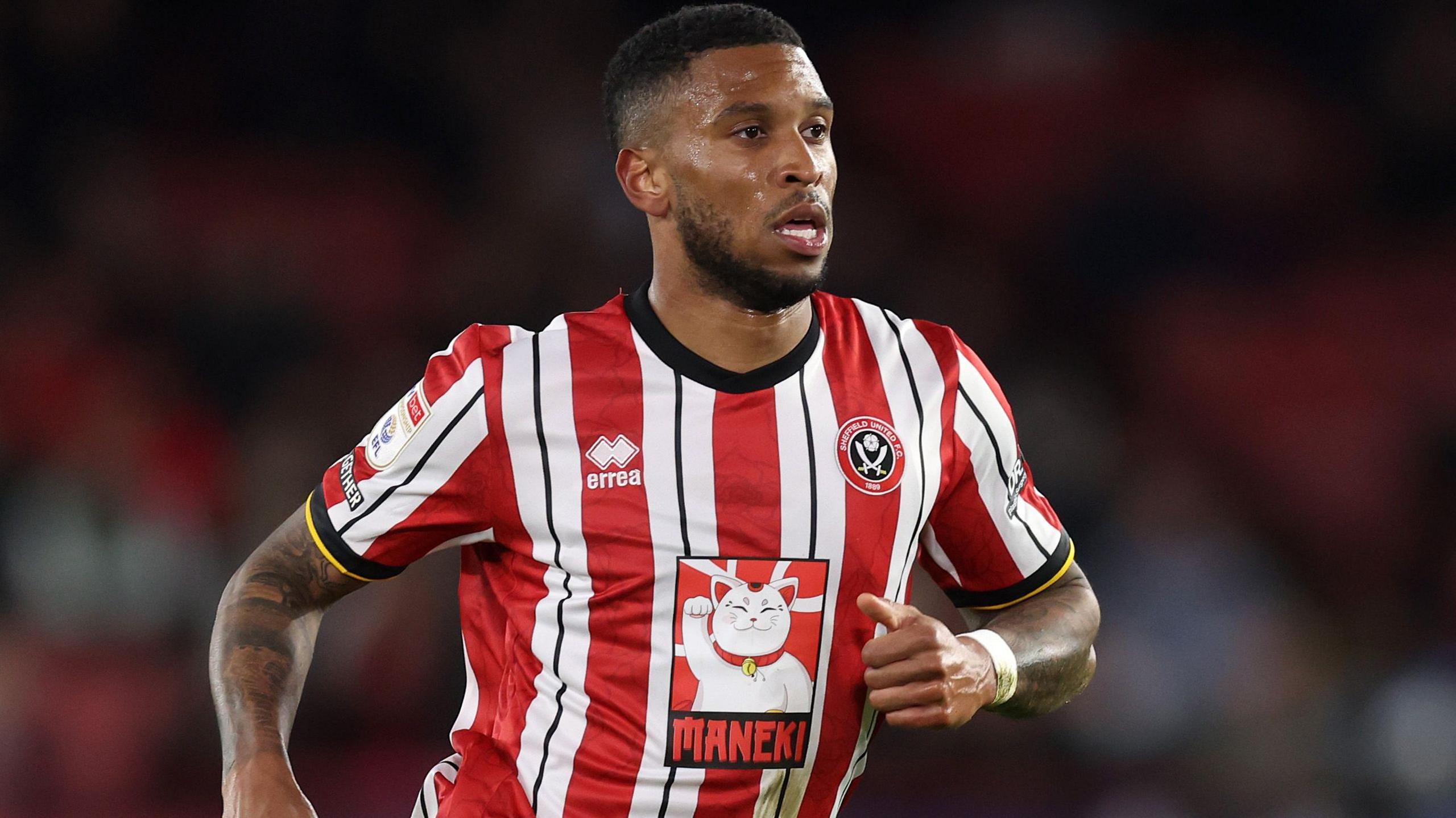 Tyrese Campbell in action for Sheffield United