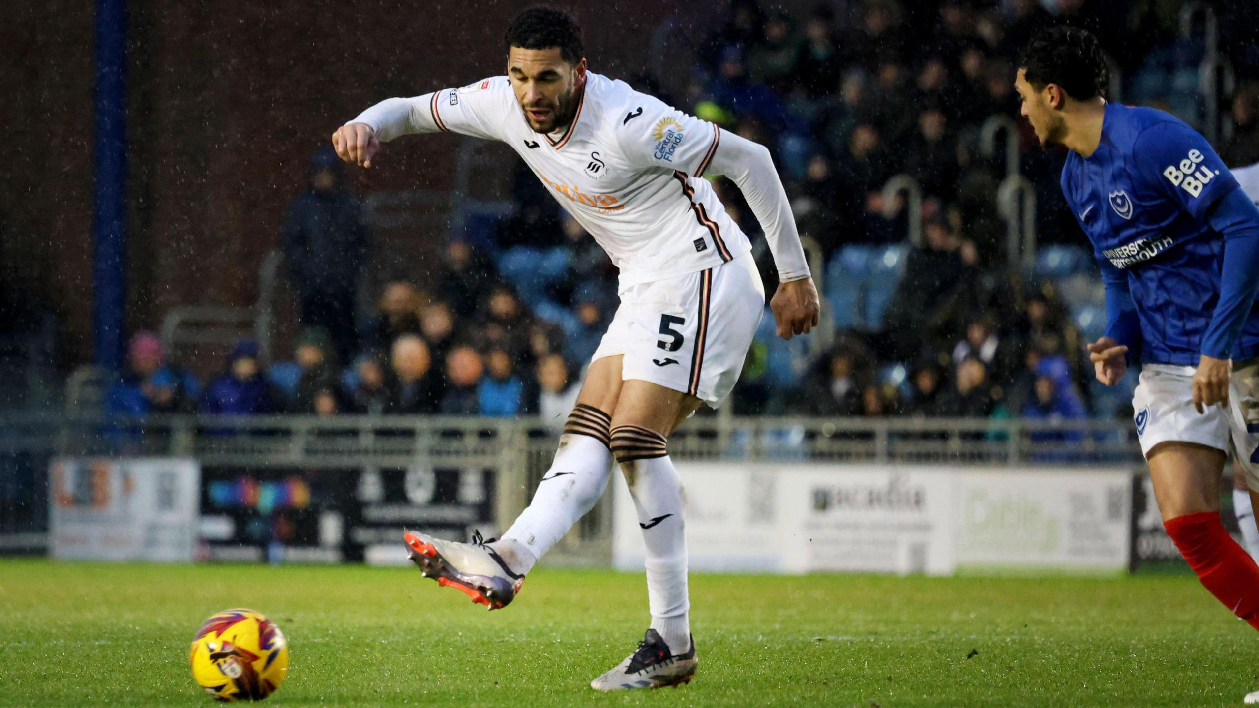 Ben Cabango in action against Portsmouth