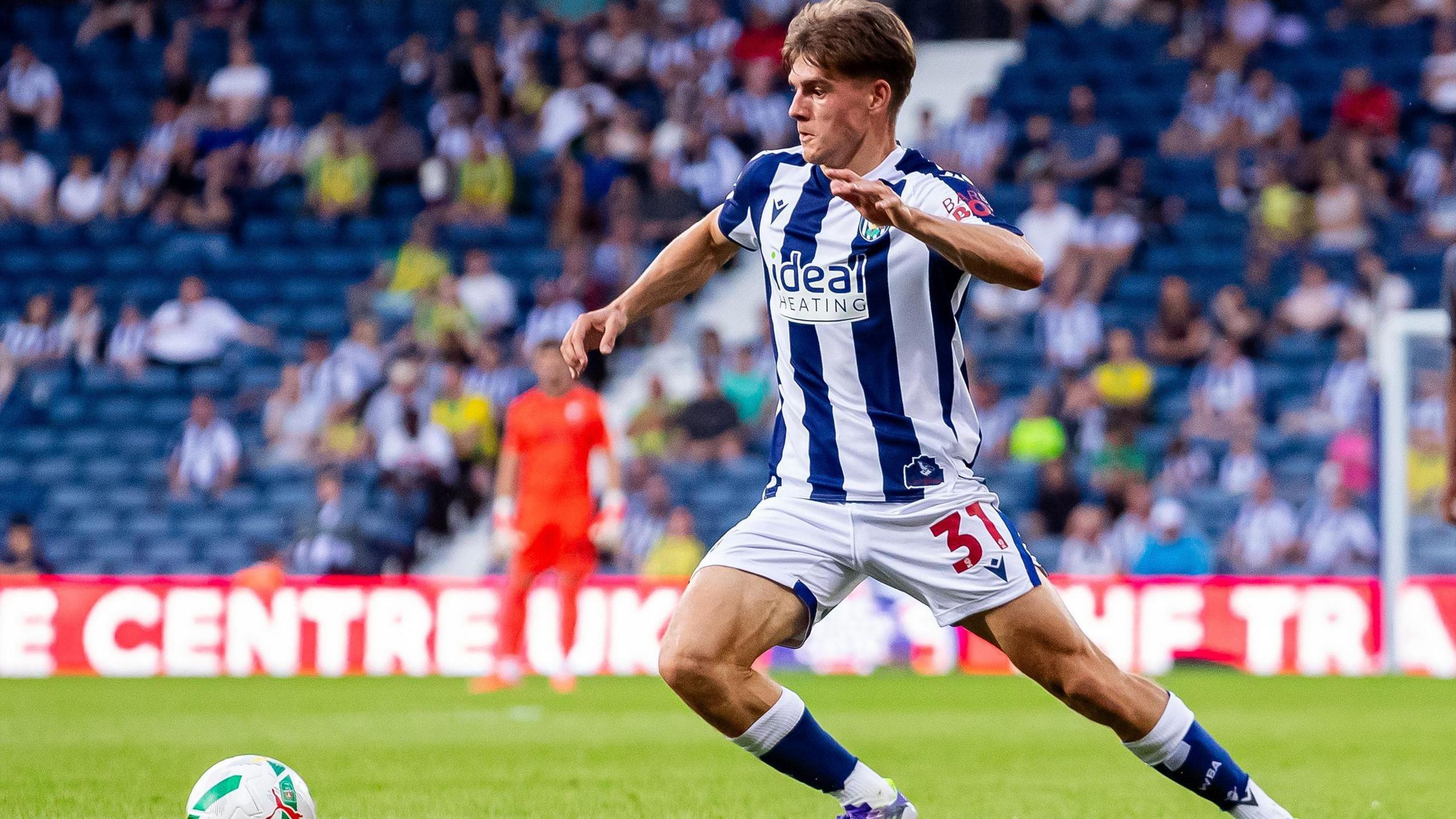 Tom Fellows in action for West Brom