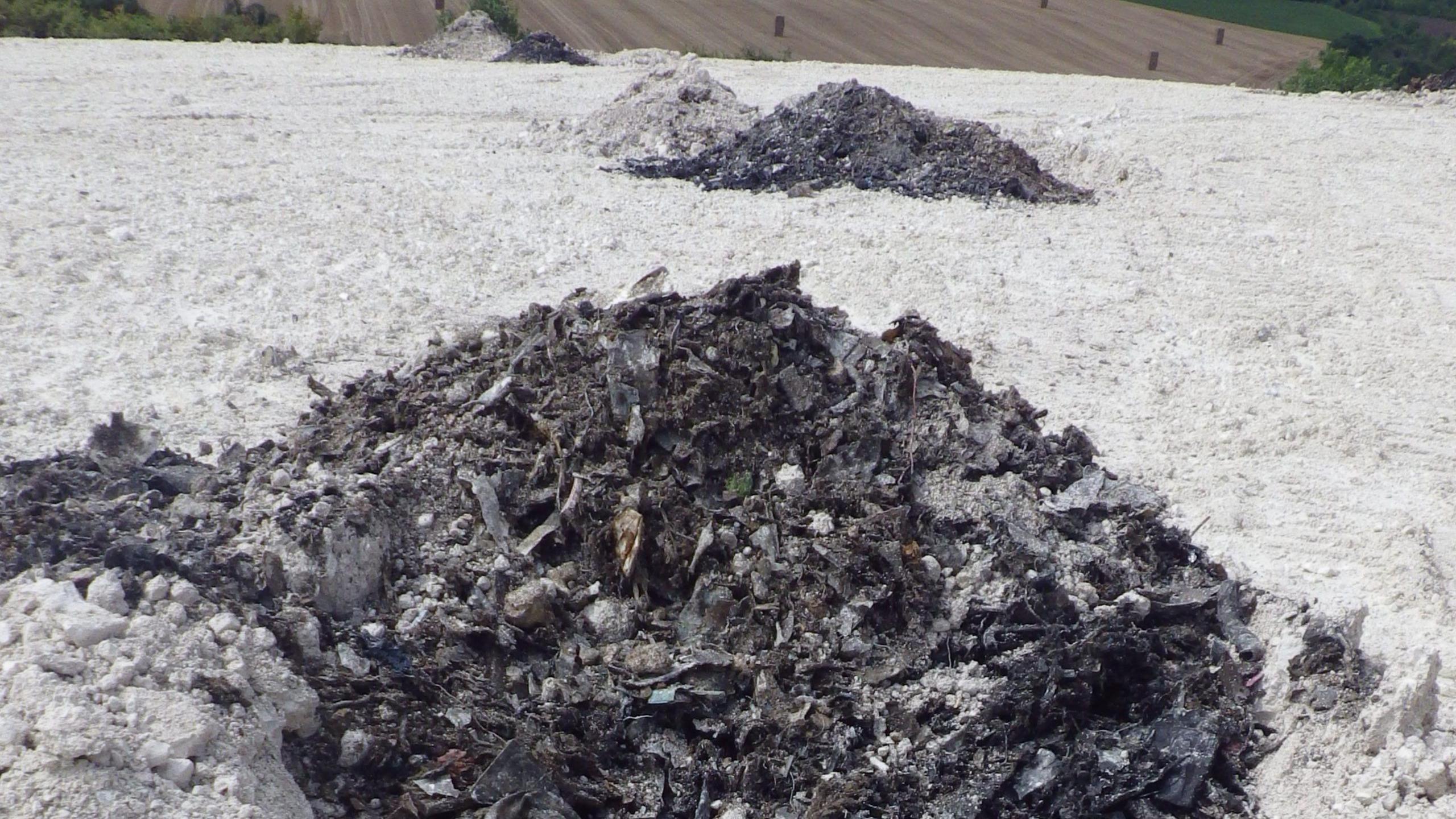 Illegal waste buried under chalk at Codicote Quarry