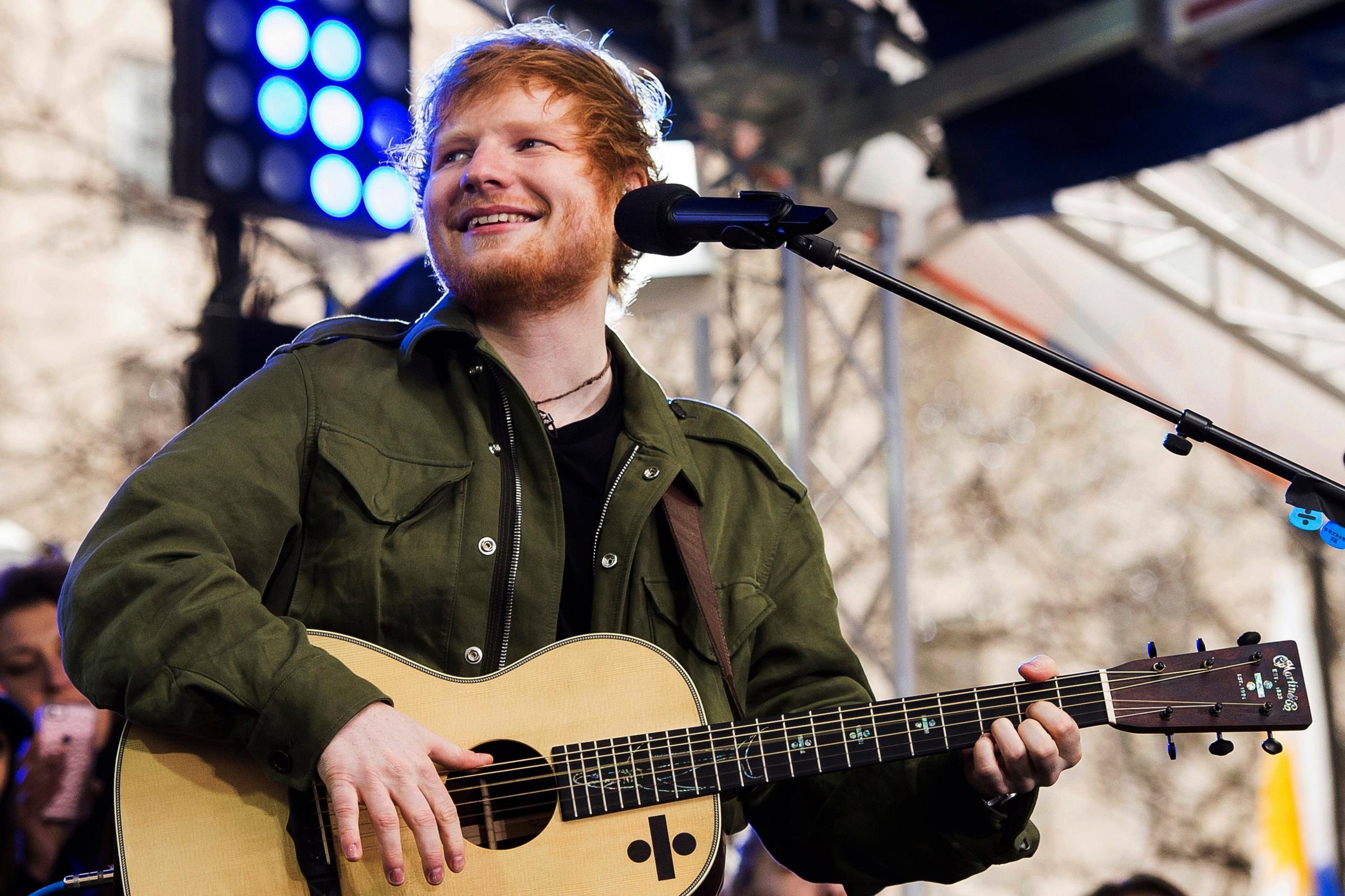 Ed Sheeran performs on NBC"s "Today" show on Wednesday, March 8, 2017, in New York.