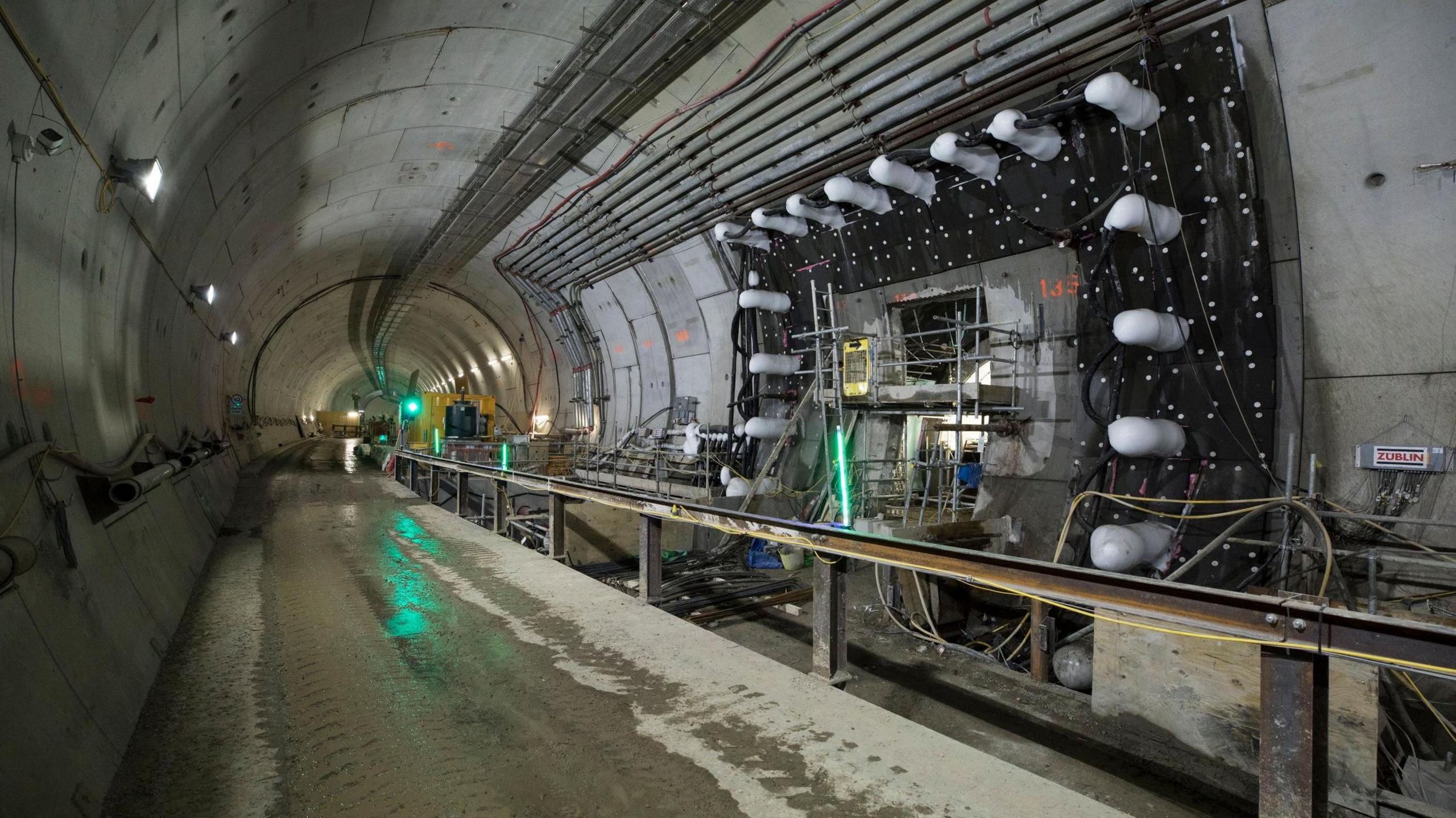 Inside the Silvertown tunnel