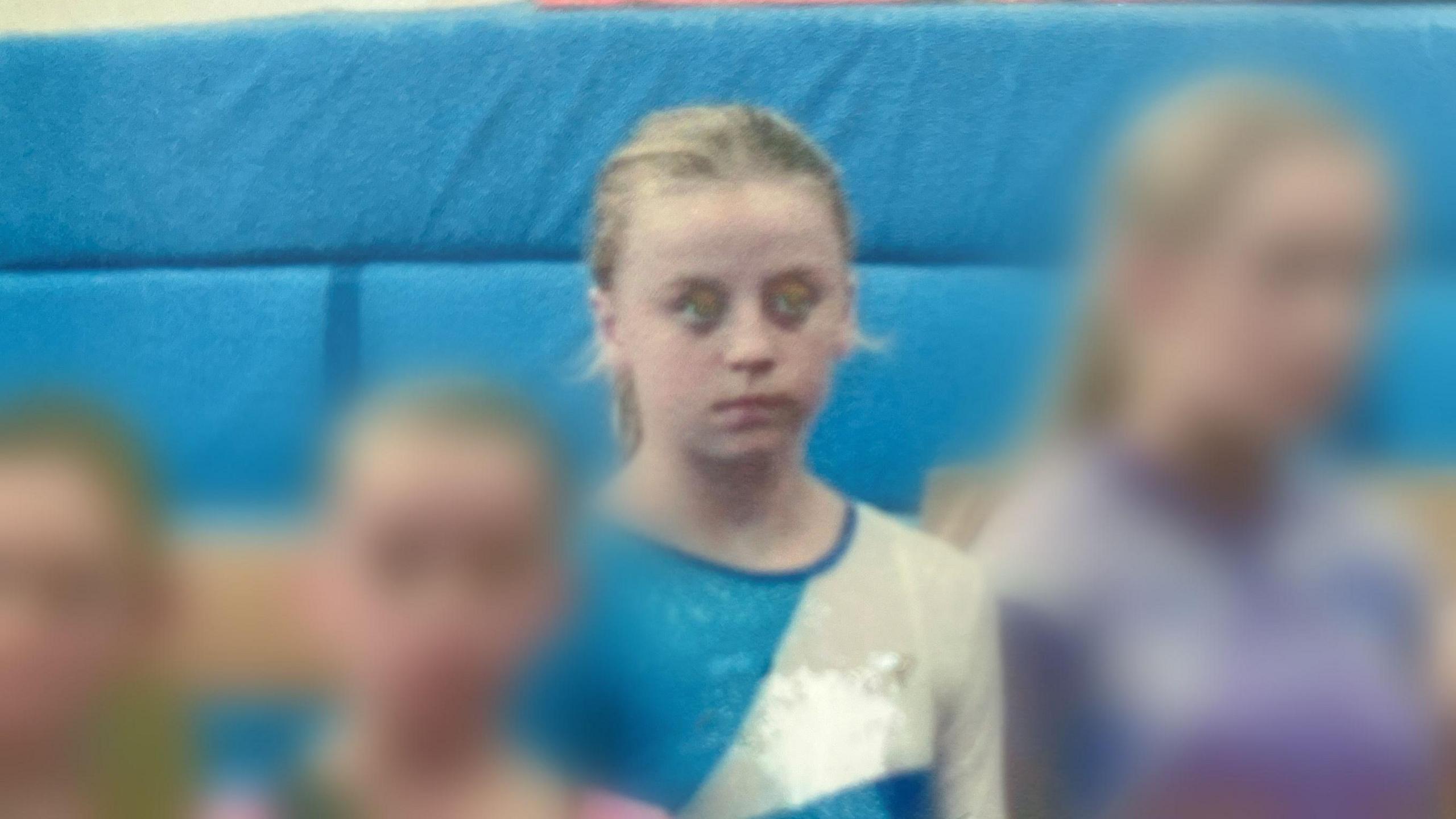 Nikki O'Donnell as a young gymnast