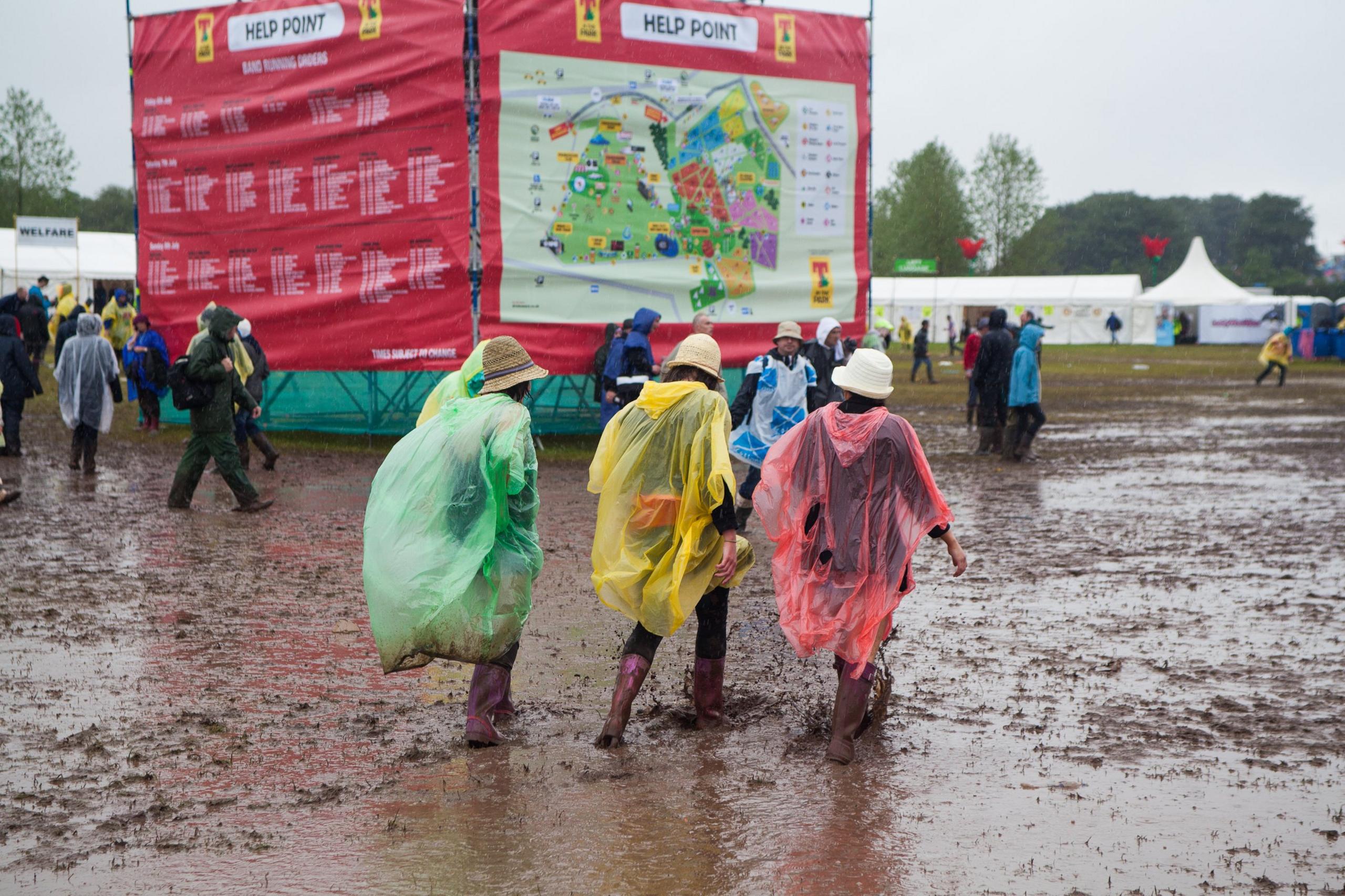 T in the Park mud