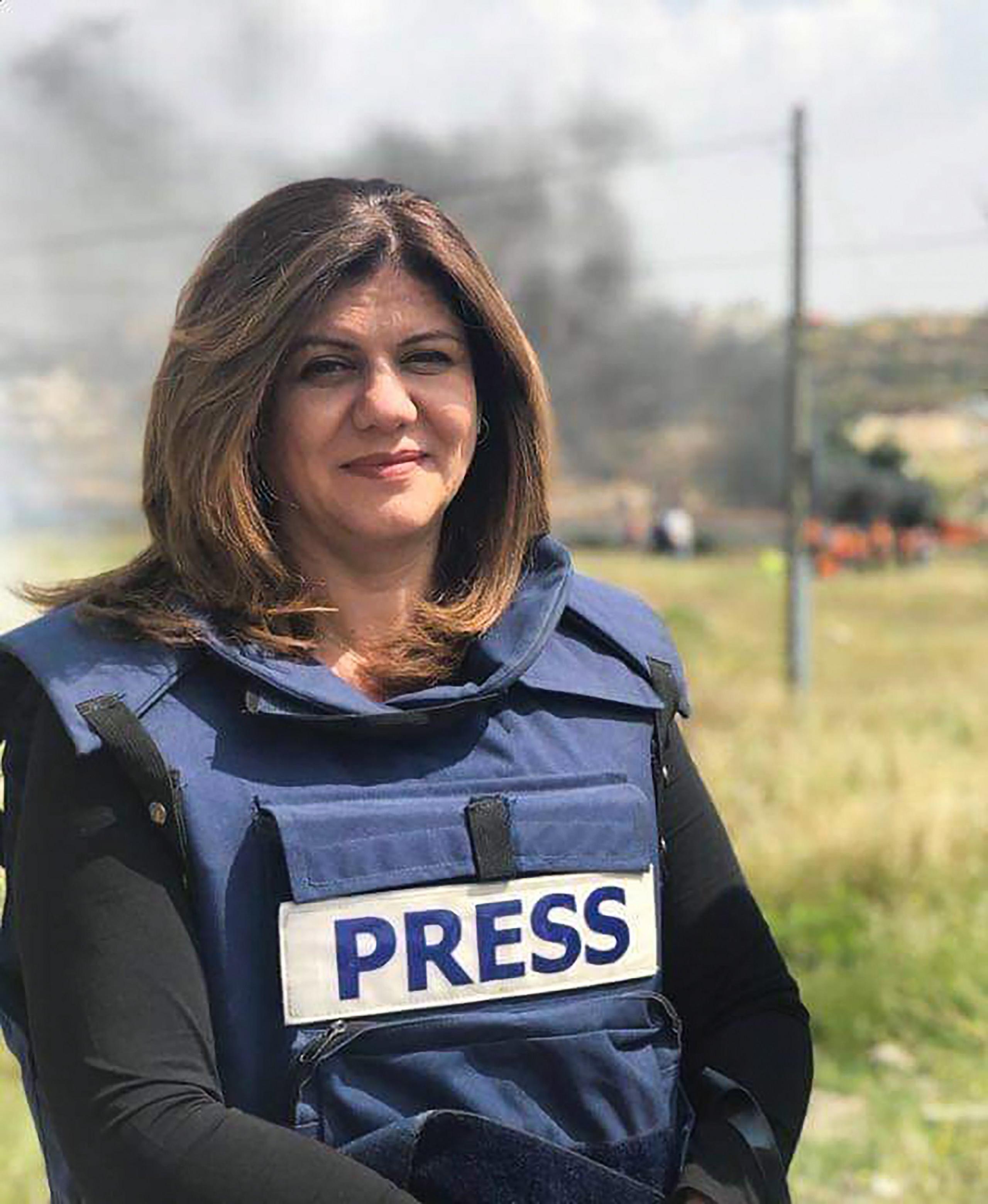 An undated handout photo made available by Al Jazeera network on 11 May 2022 showing Al Jazeera journalist Shireen Abu Akla