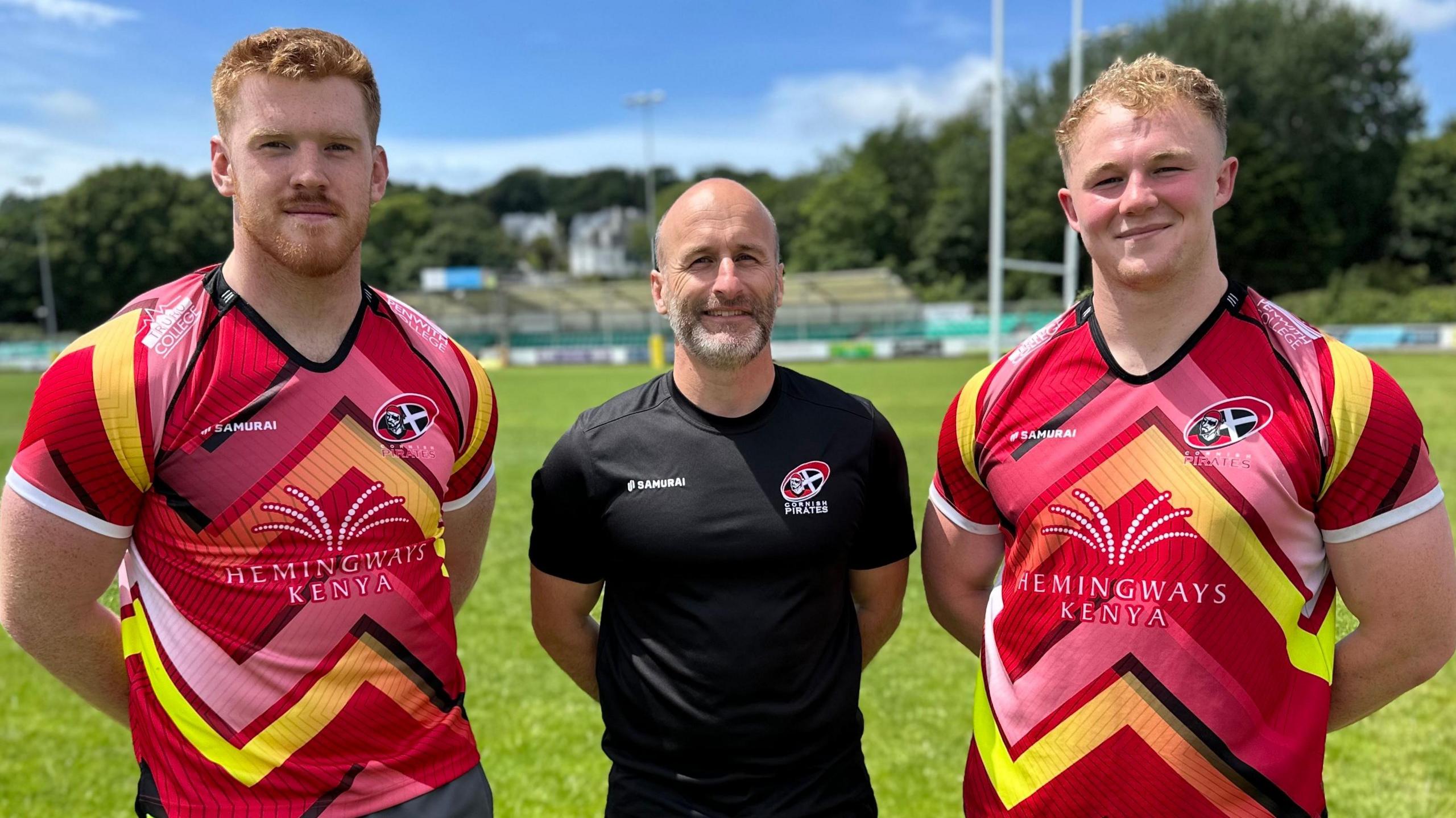 Gavin Cattle (centre) with Harry Yates and Matt Cannon