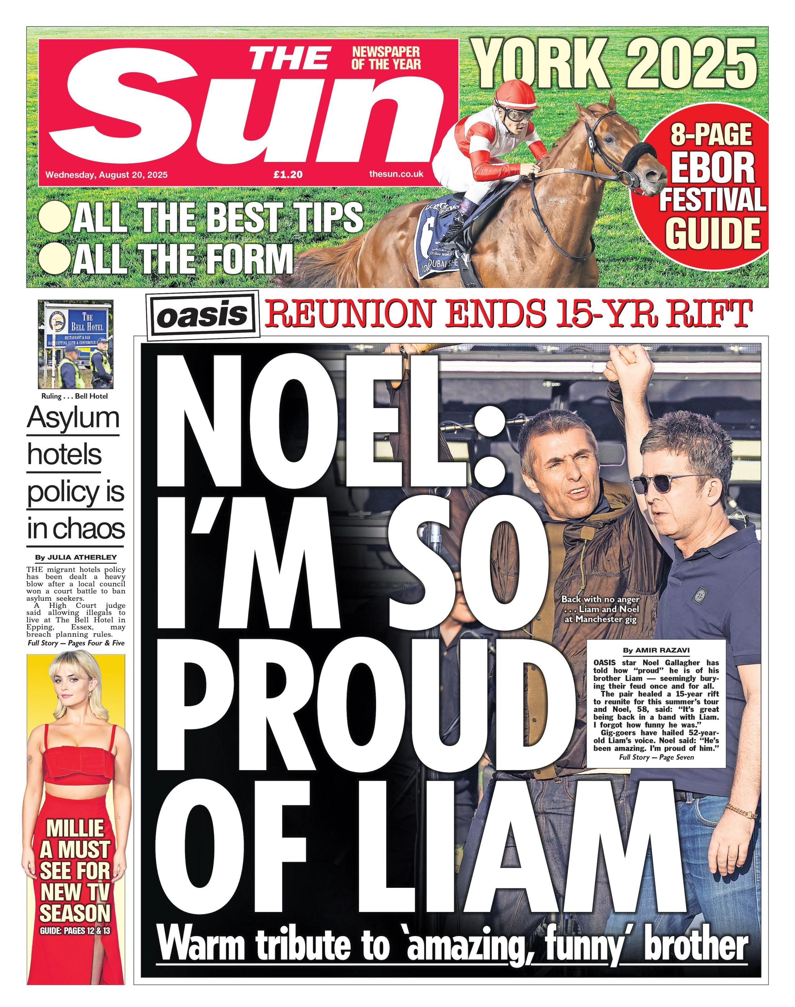 "Noel: I'm so proud of Liam"