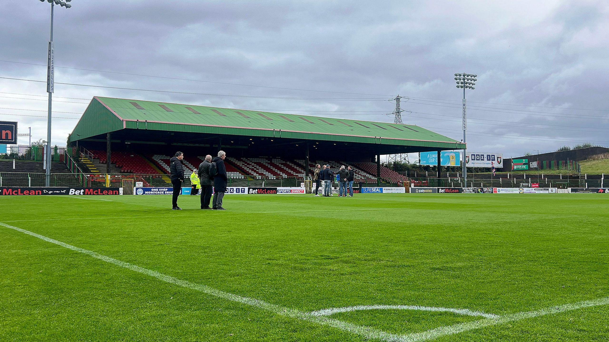 Waterlogged pitch