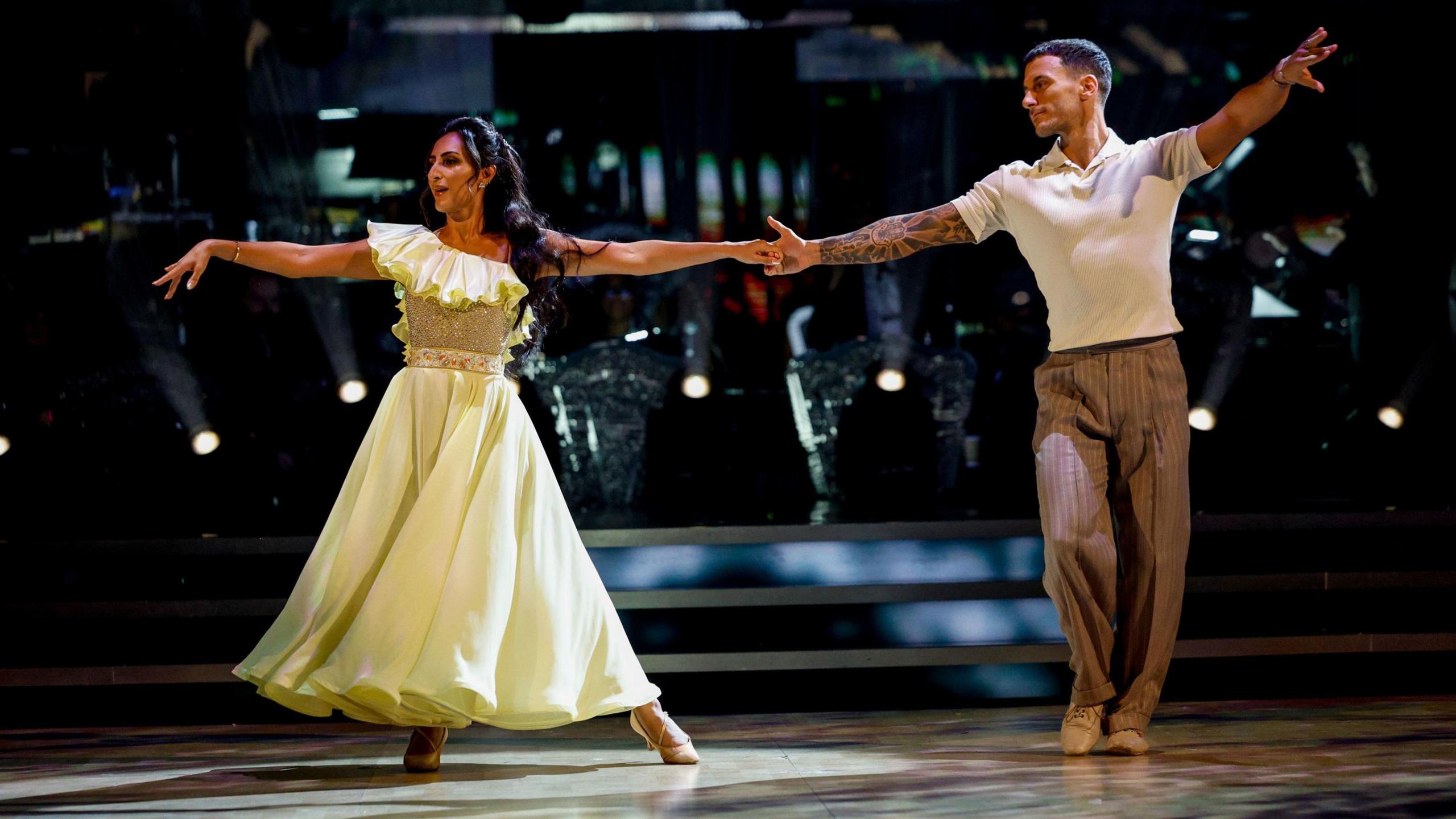 Dr Punam Krishan and Gorka Marquez, during their appearance on the live show of Saturday's Strictly Come Dancing show 