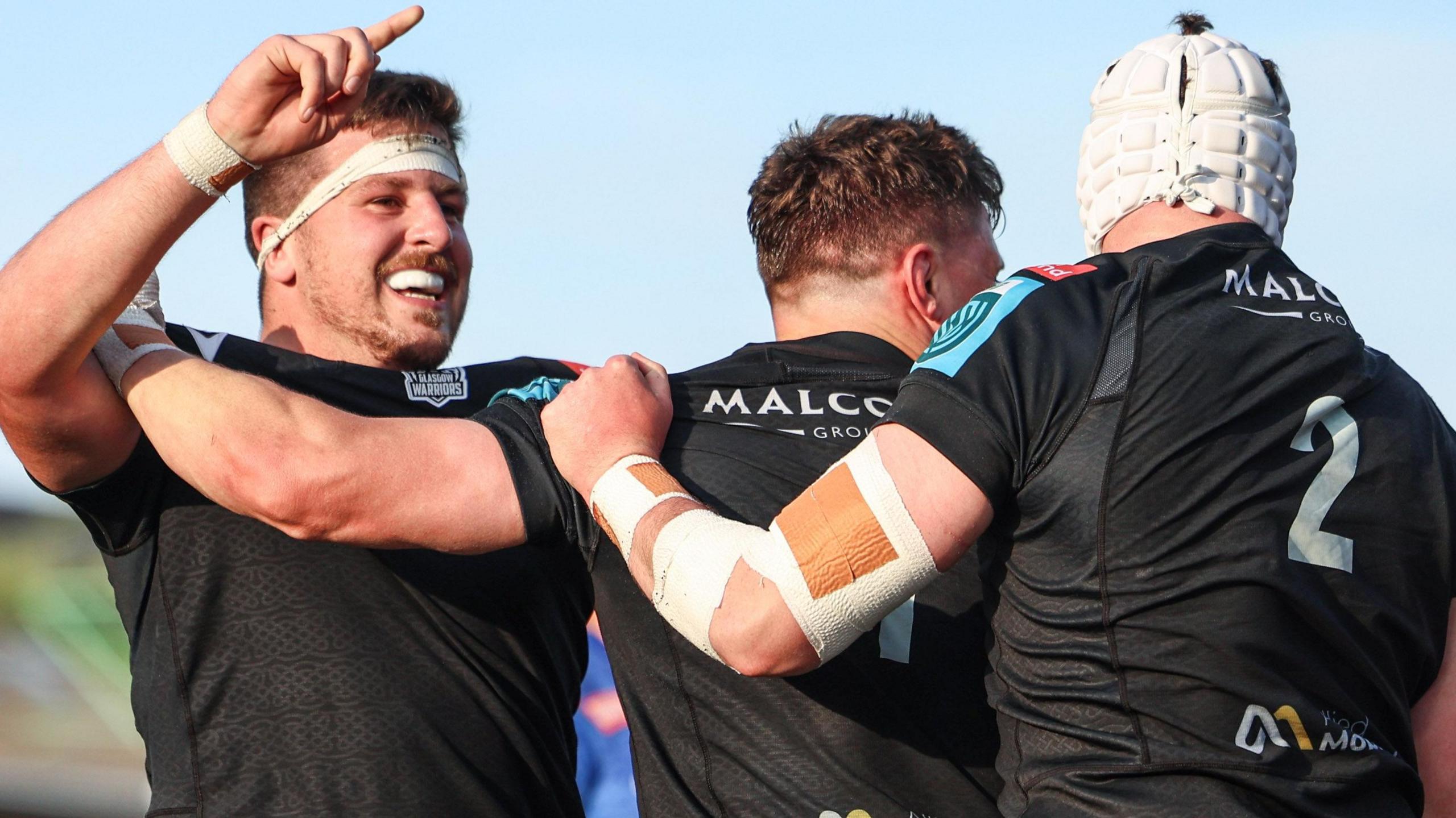 Glasgow Warriors players
