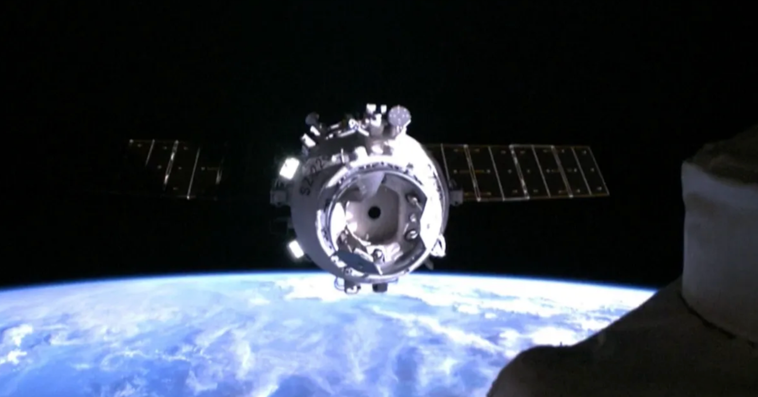 Shenzhou 22 spacecraft arrives at China's Tiangong space station.