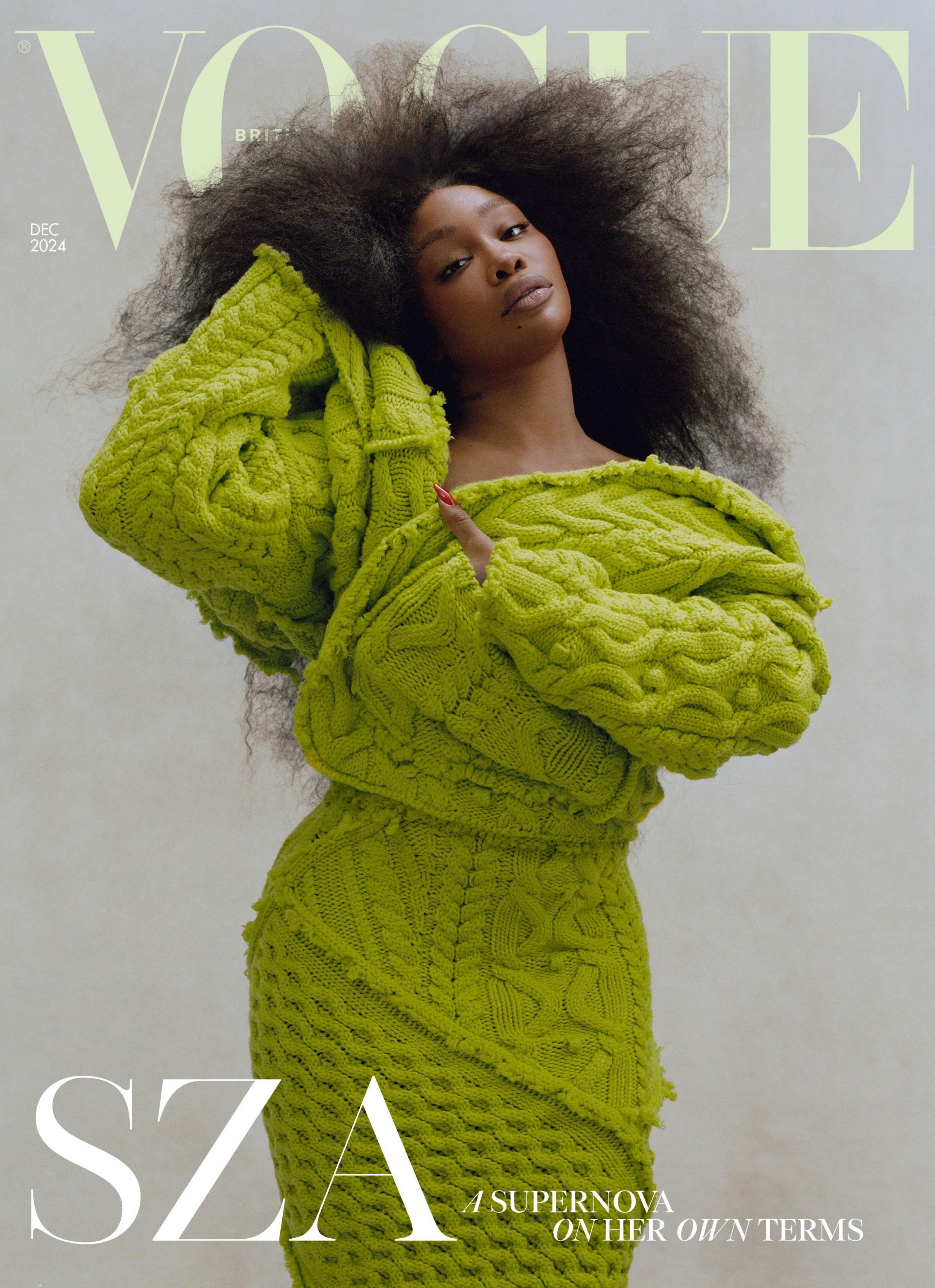 SZA on the cover of British Vogue